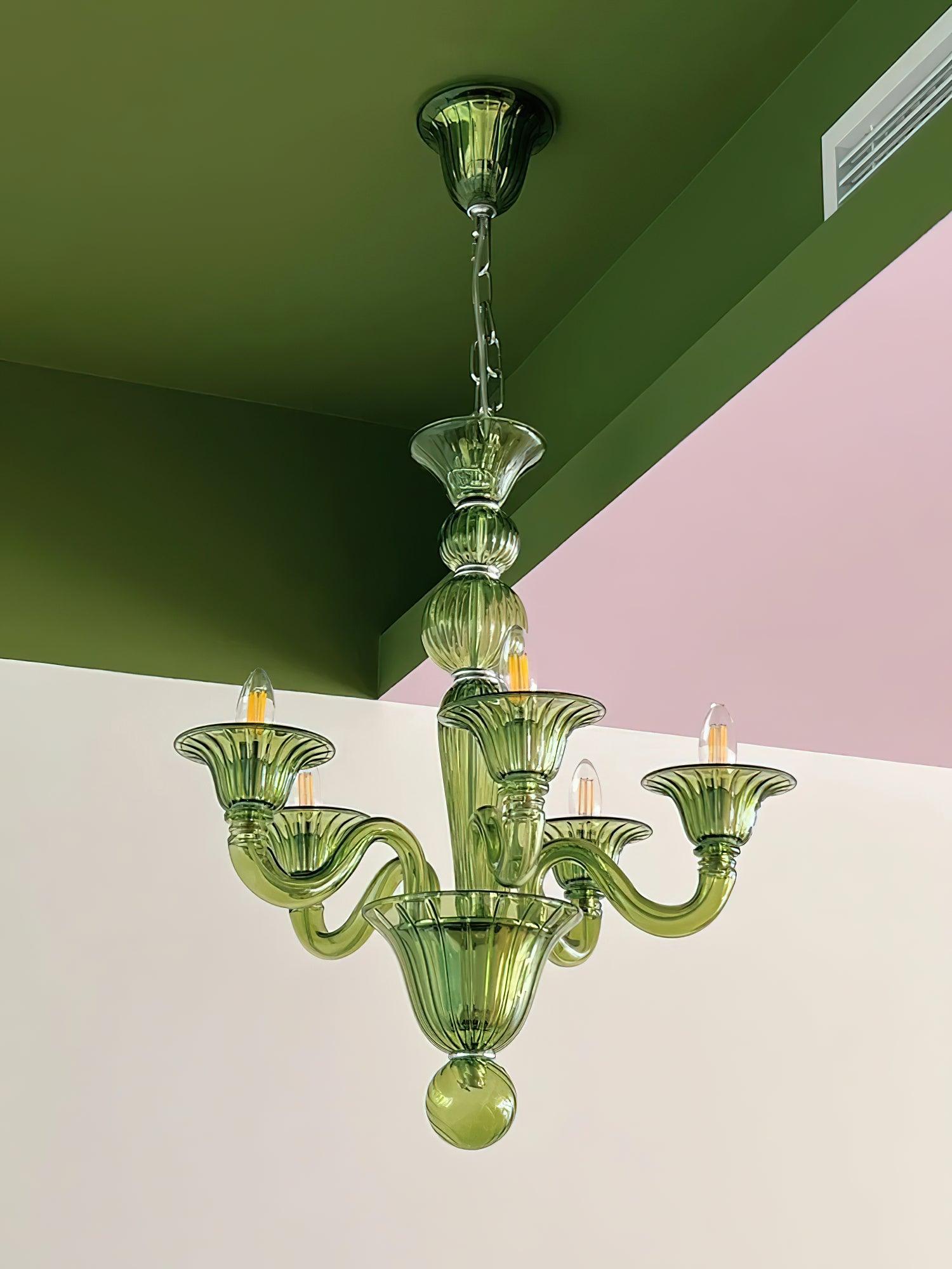 Aurora Chandelier Murano Glass Exotic - Blowlighting