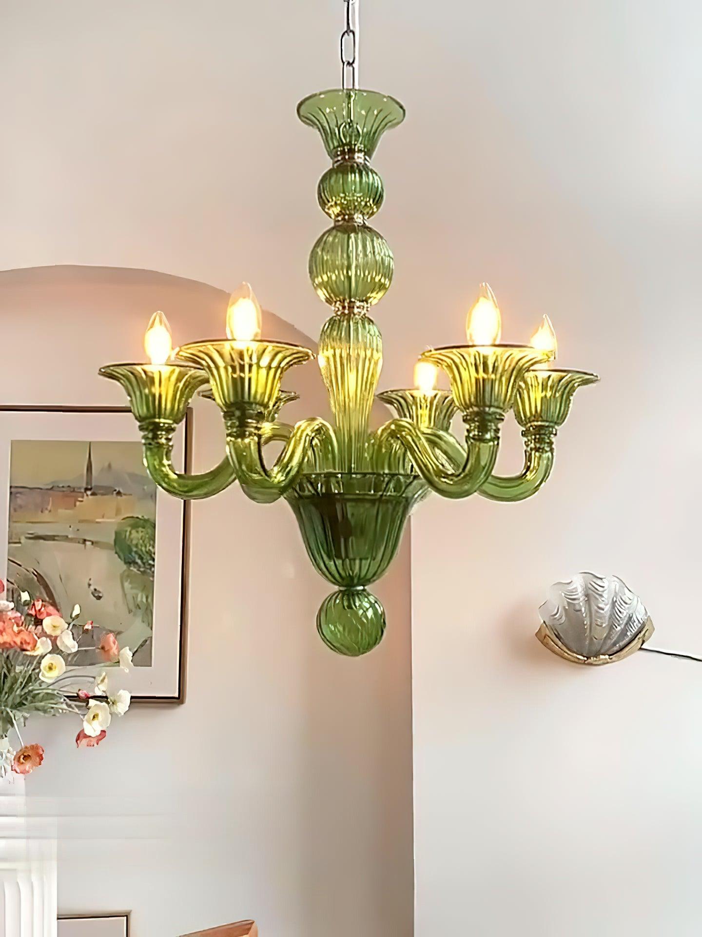 Aurora Chandelier Murano Glass Exotic - Blowlighting