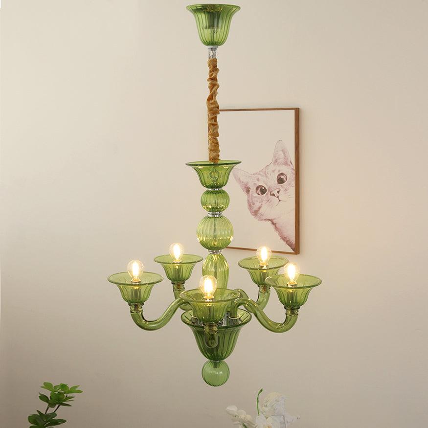 Aurora Chandelier Murano Glass Exotic - Blowlighting