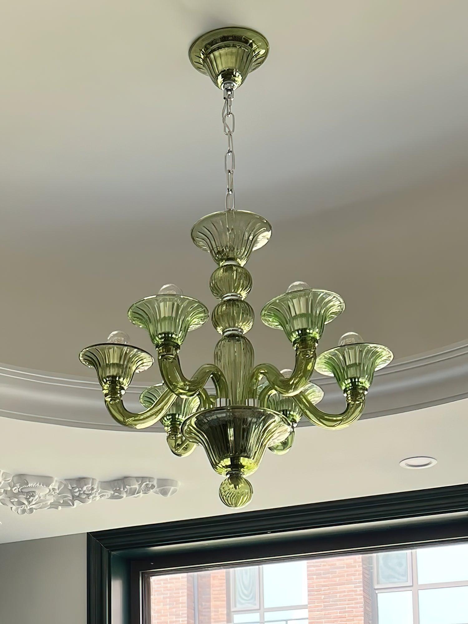 Aurora Chandelier Murano Glass Exotic - Blowlighting
