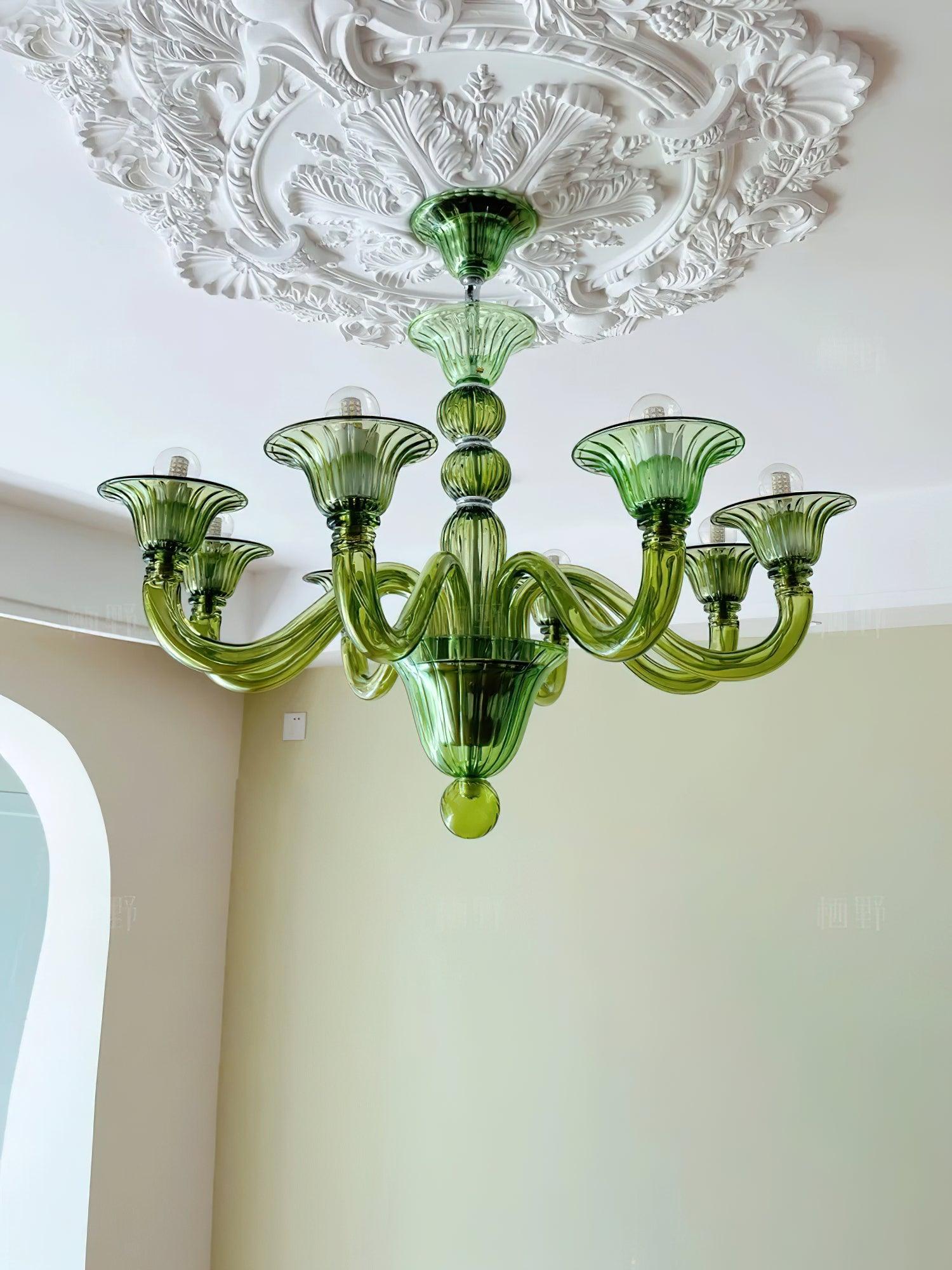 Aurora Chandelier Murano Glass Exotic - Blowlighting