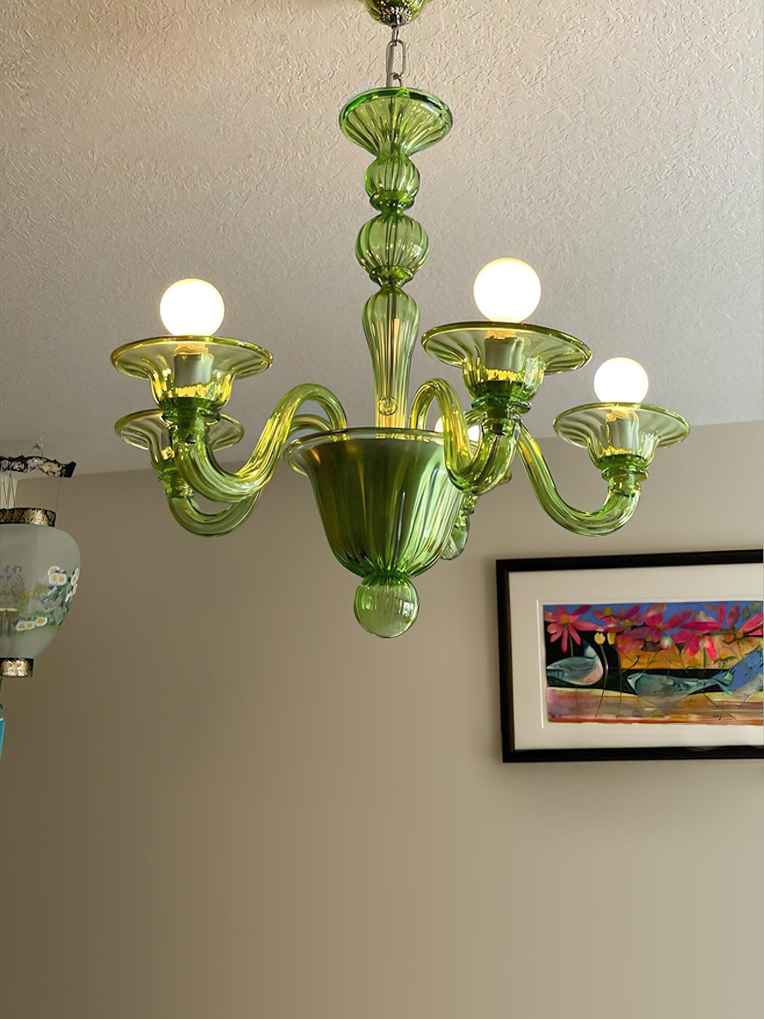 Aurora Chandelier Murano Glass Exotic - Blowlighting