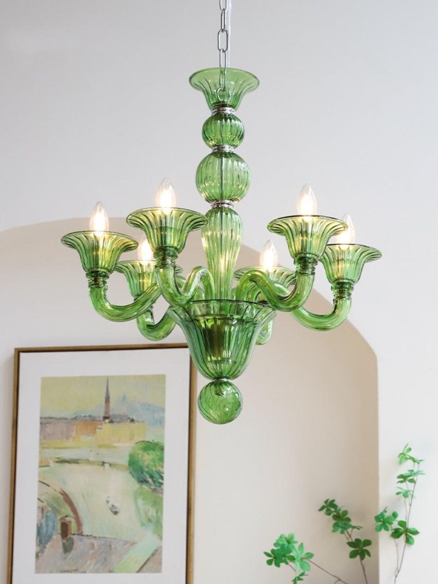 Aurora Chandelier Murano Glass Exotic - Blowlighting