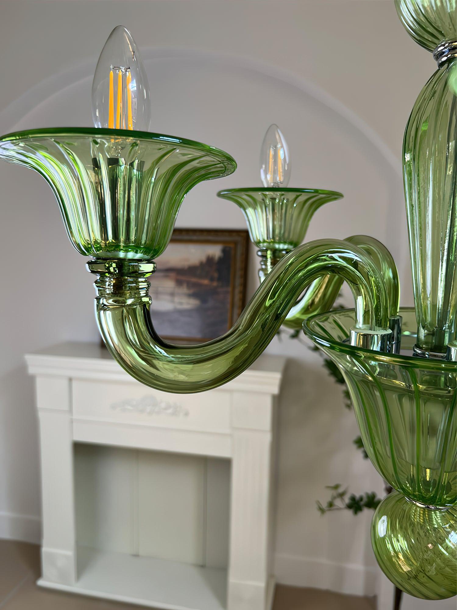 Aurora Chandelier Murano Glass Exotic - Blowlighting