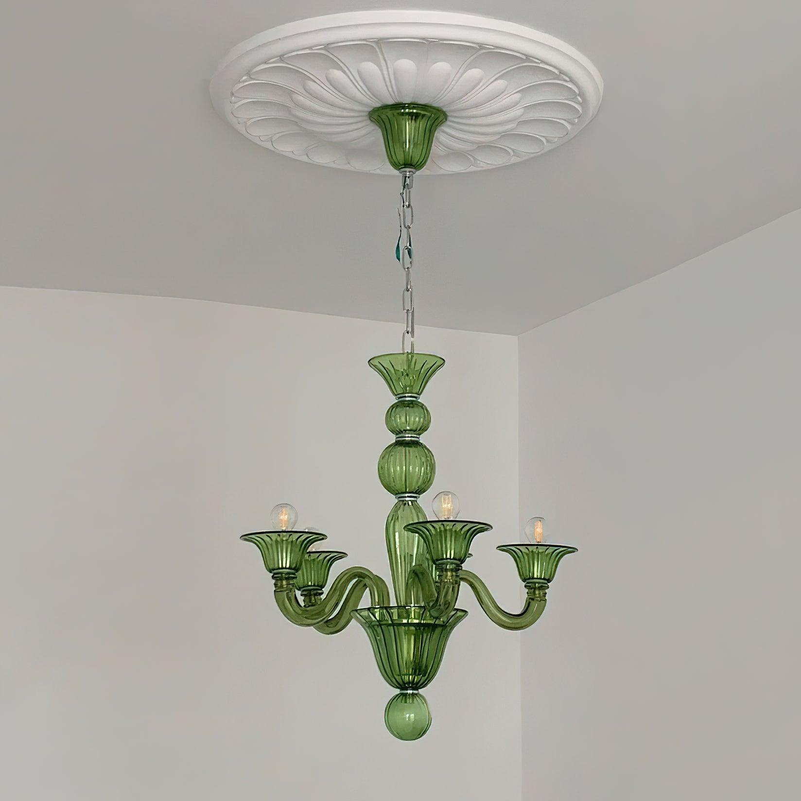 Aurora Chandelier Murano Glass Exotic - Blowlighting