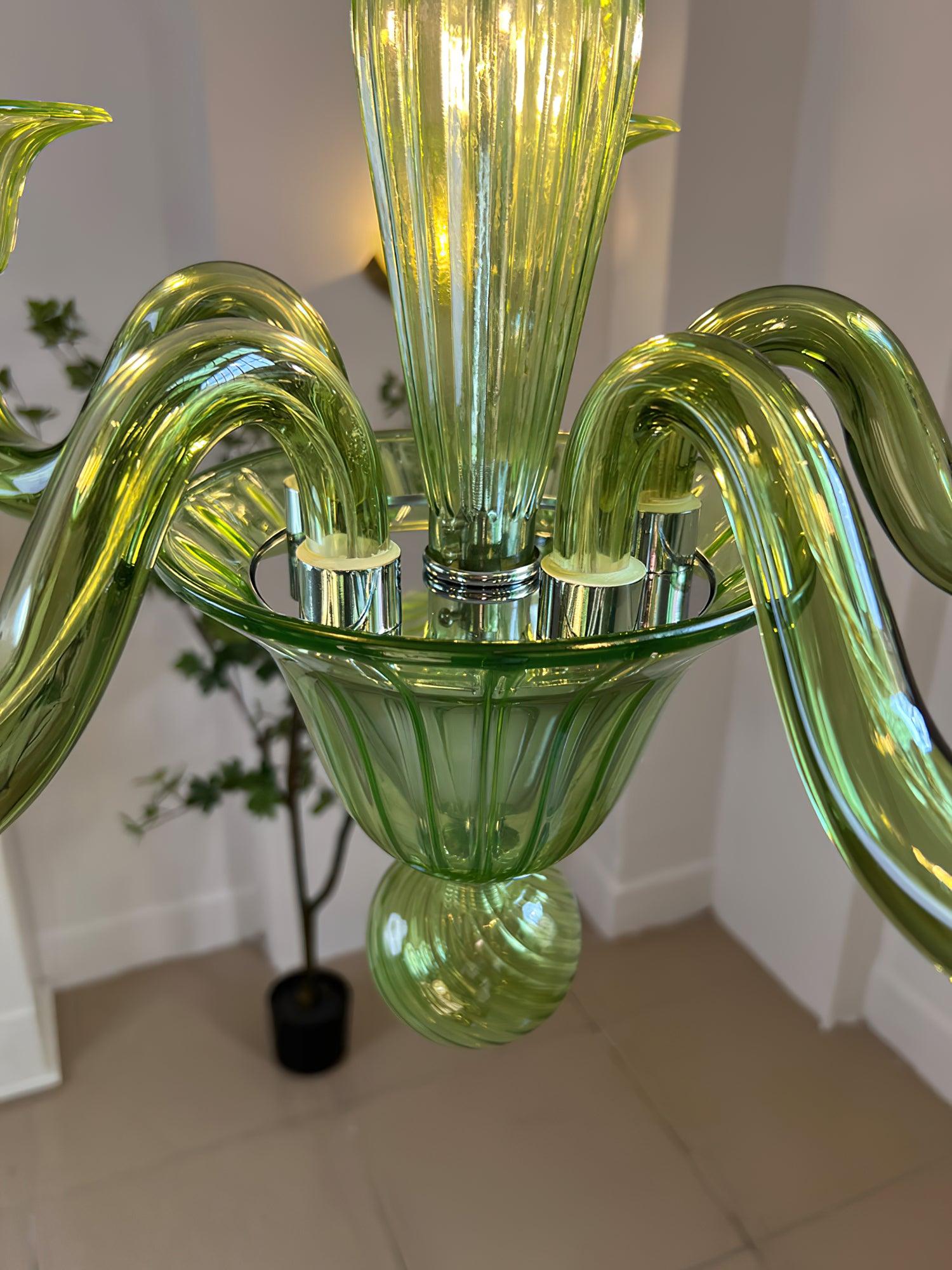 Aurora Chandelier Murano Glass Exotic - Blowlighting