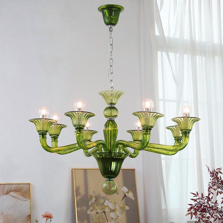 Aurora Chandelier Murano Glass Exotic - Blowlighting