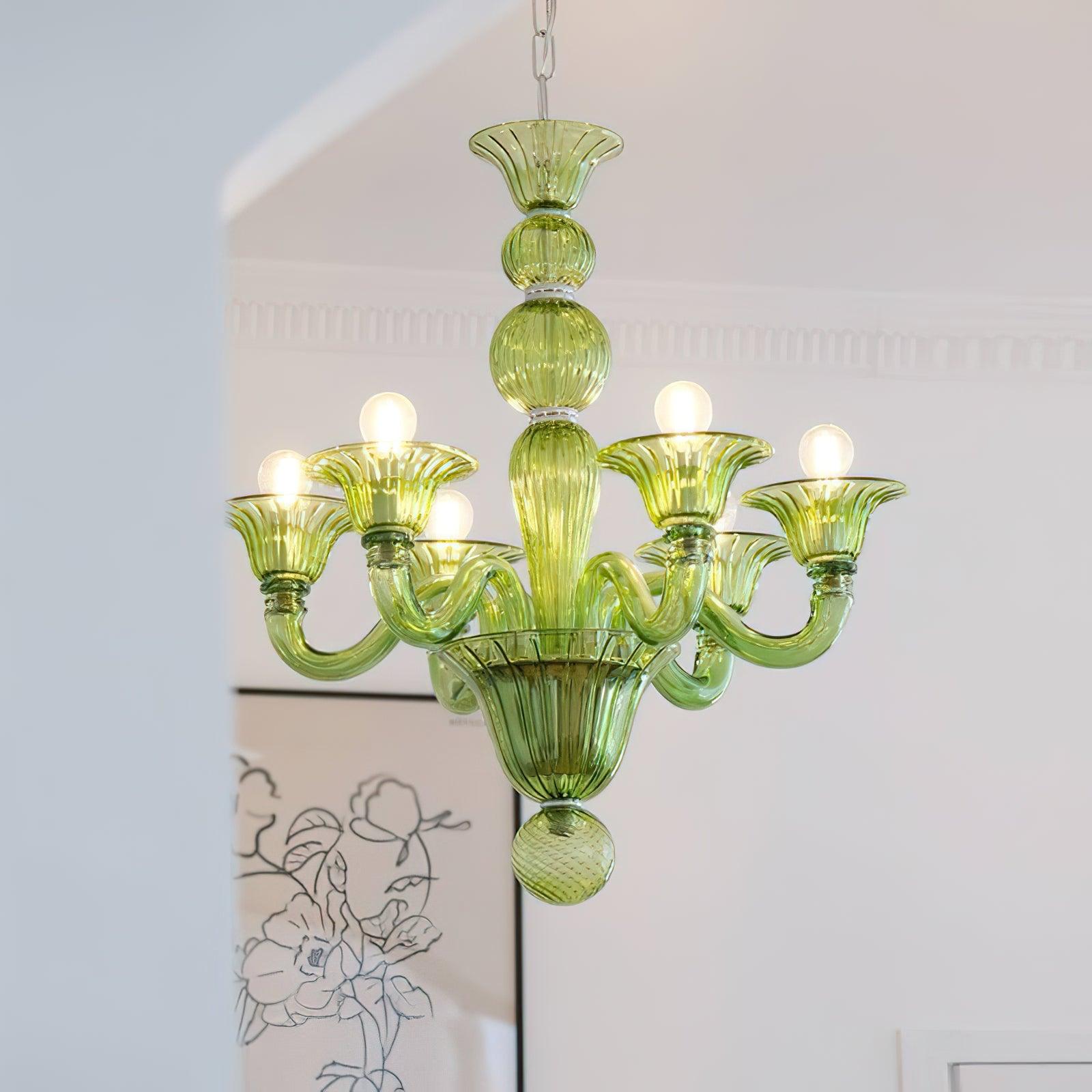 Aurora Chandelier Murano Glass Exotic - Blowlighting