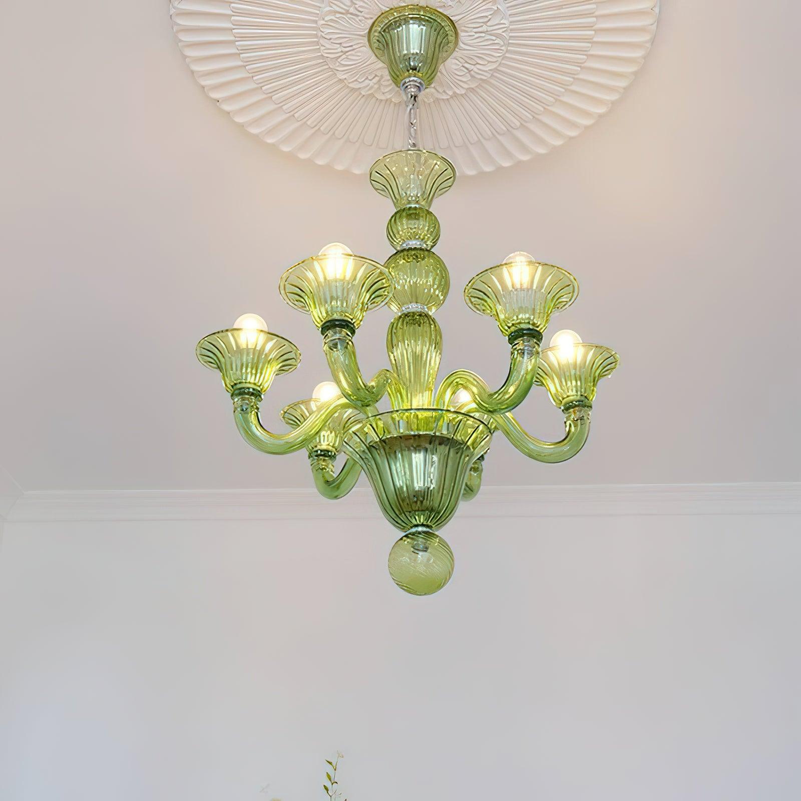 Aurora Chandelier Murano Glass Exotic - Blowlighting