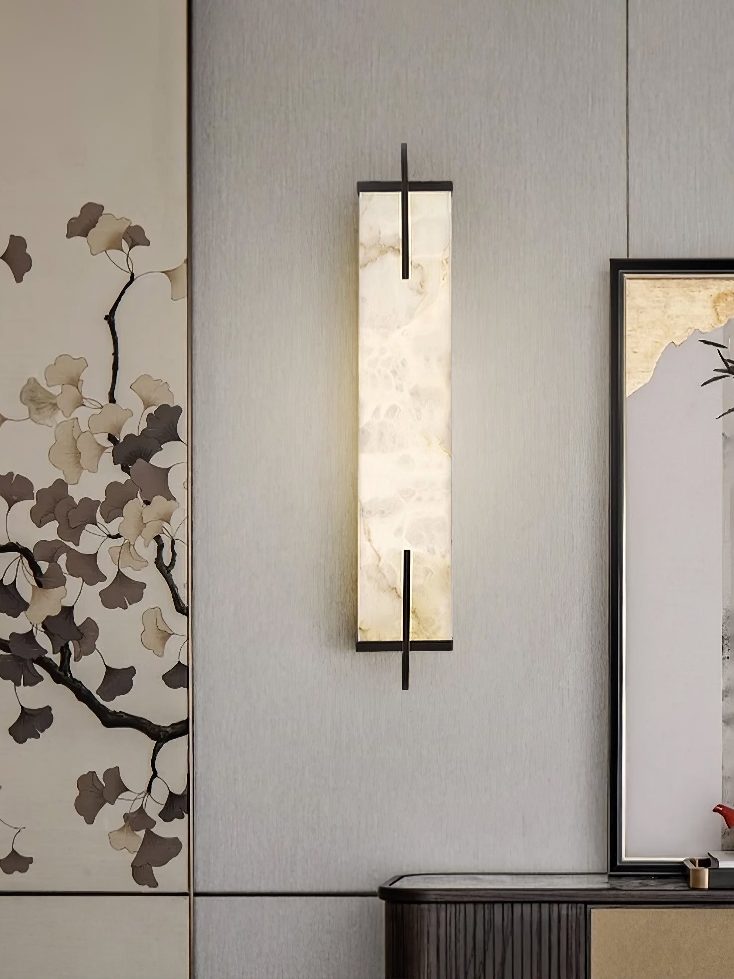 Aurcarir Rectangular Alabaster Wall Light - Blowlighting