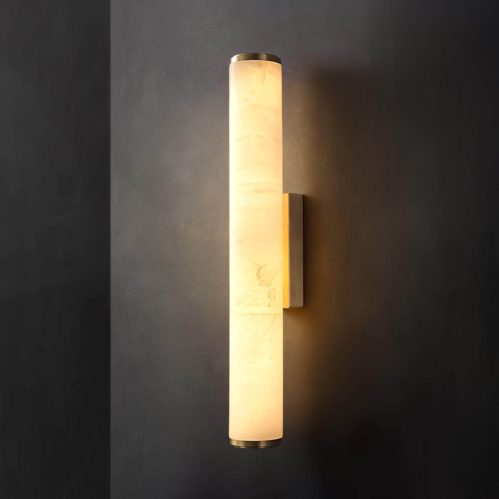 Nyvynor Rectangular Alabaster Wall Light - Blowlighting