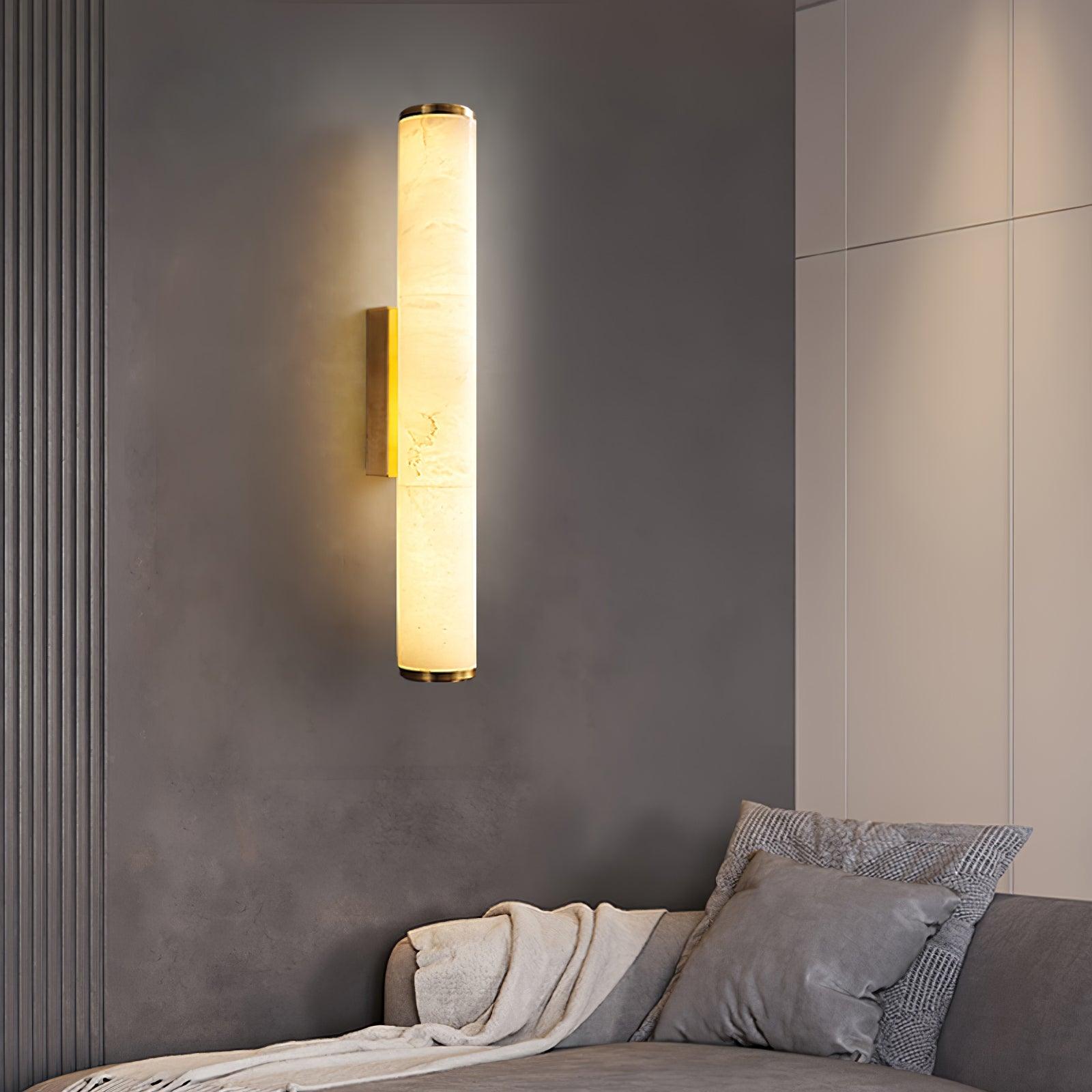 Nyvynor Rectangular Alabaster Wall Light - Blowlighting