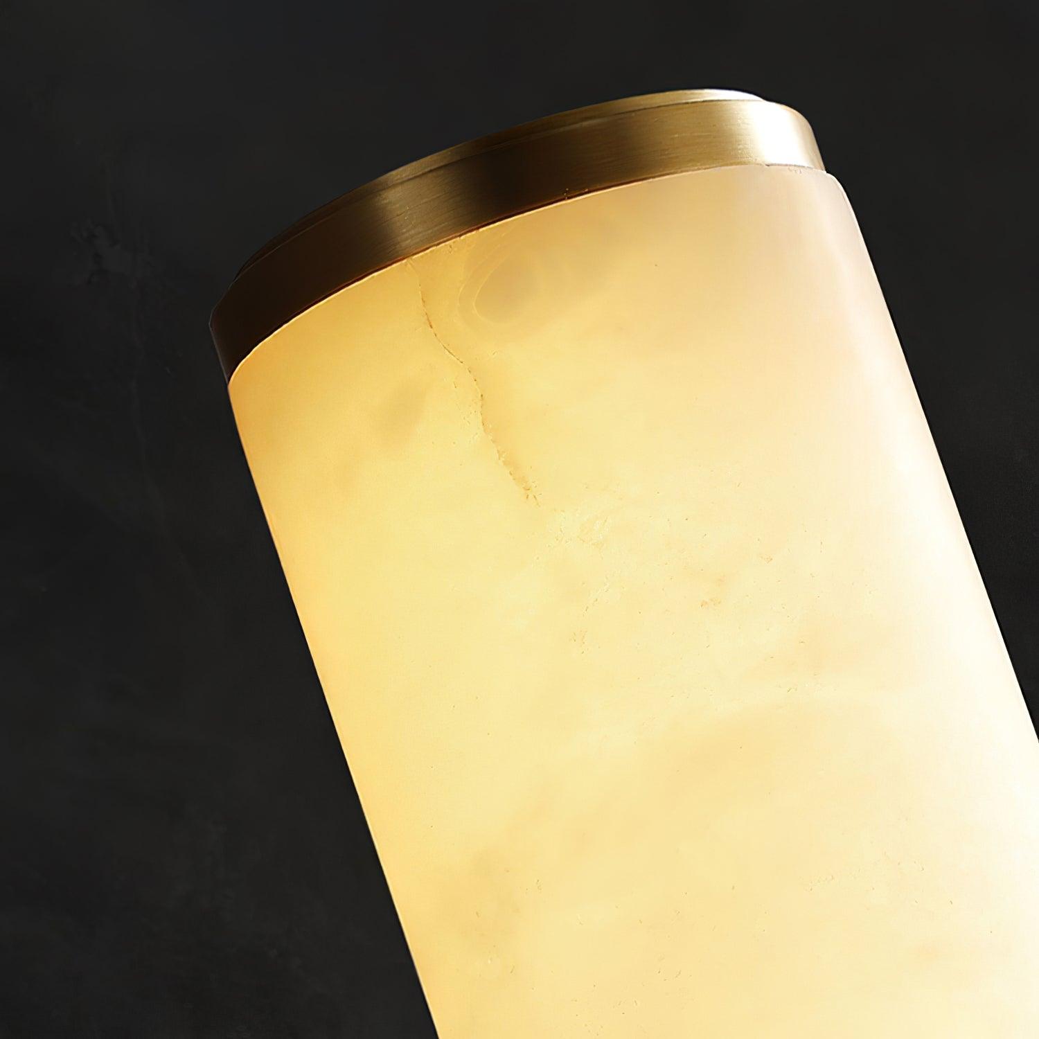 Nyvynor Rectangular Alabaster Wall Light - Blowlighting