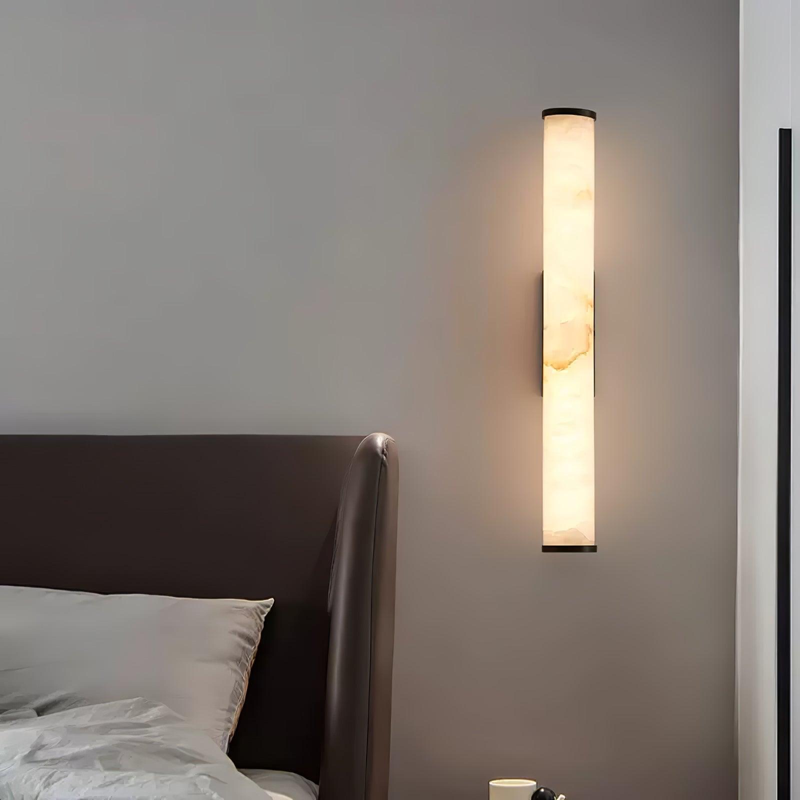 Nyvynor Rectangular Alabaster Wall Light - Blowlighting