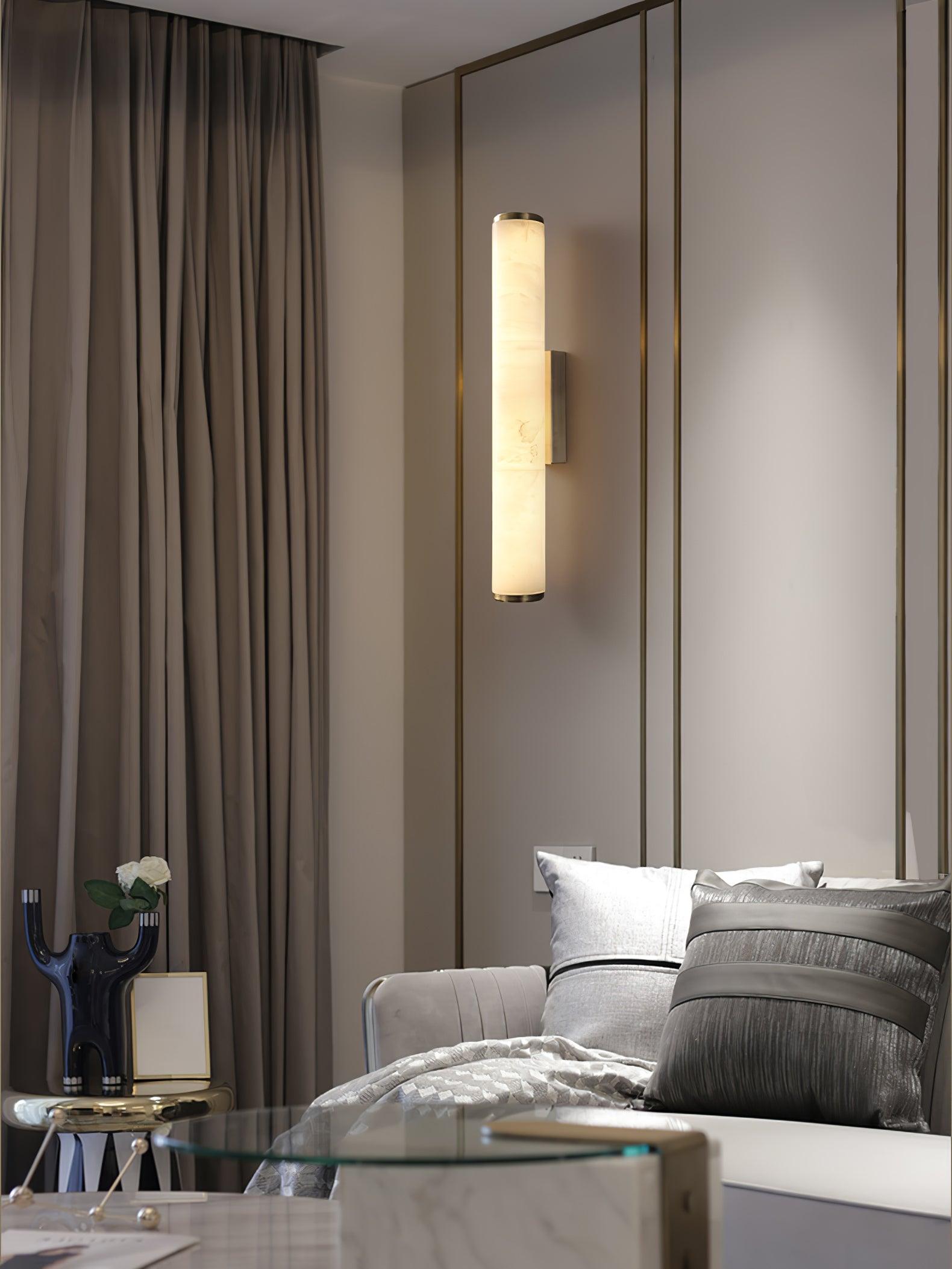 Nyvynor Rectangular Alabaster Wall Light - Blowlighting