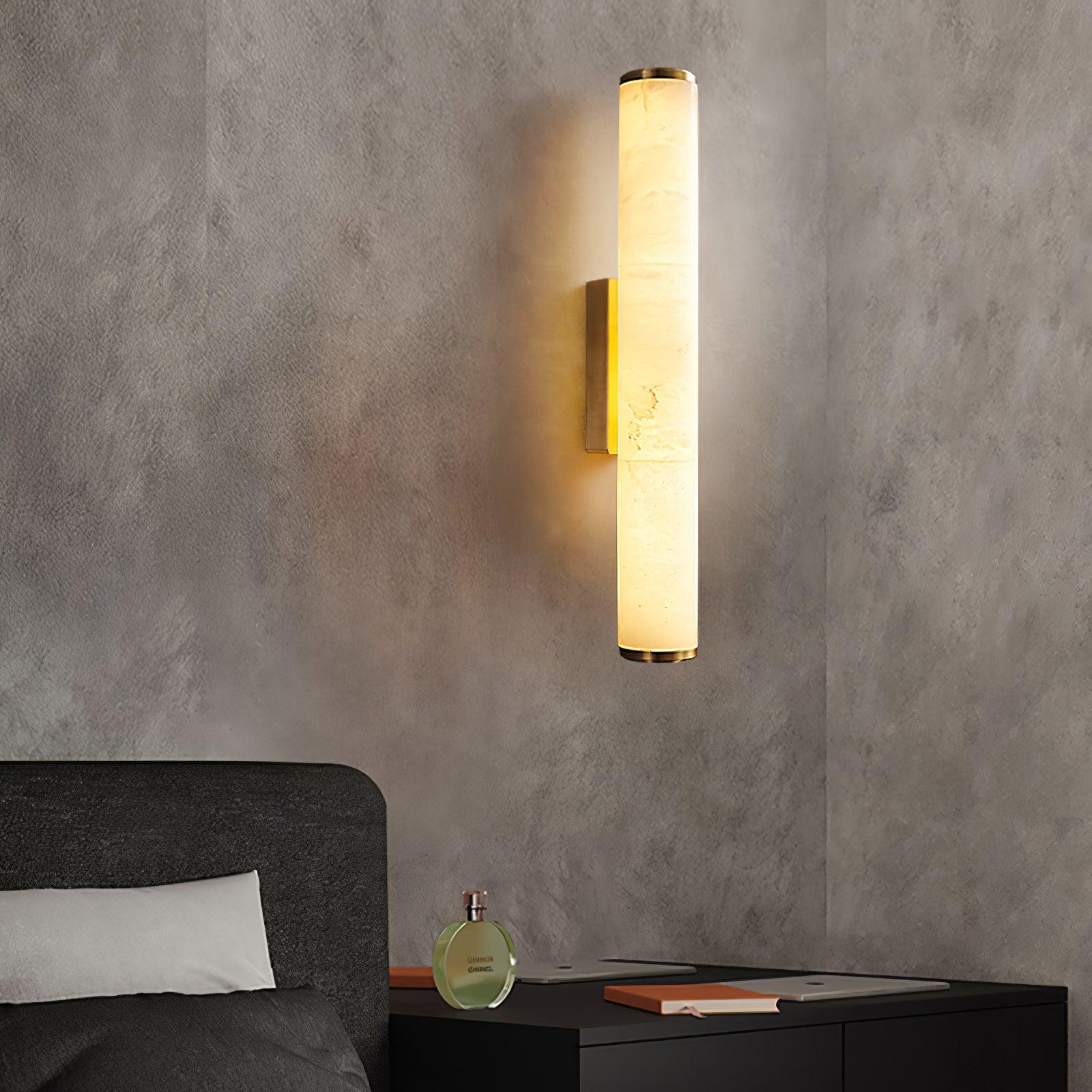 Nyvynor Rectangular Alabaster Wall Light - Blowlighting