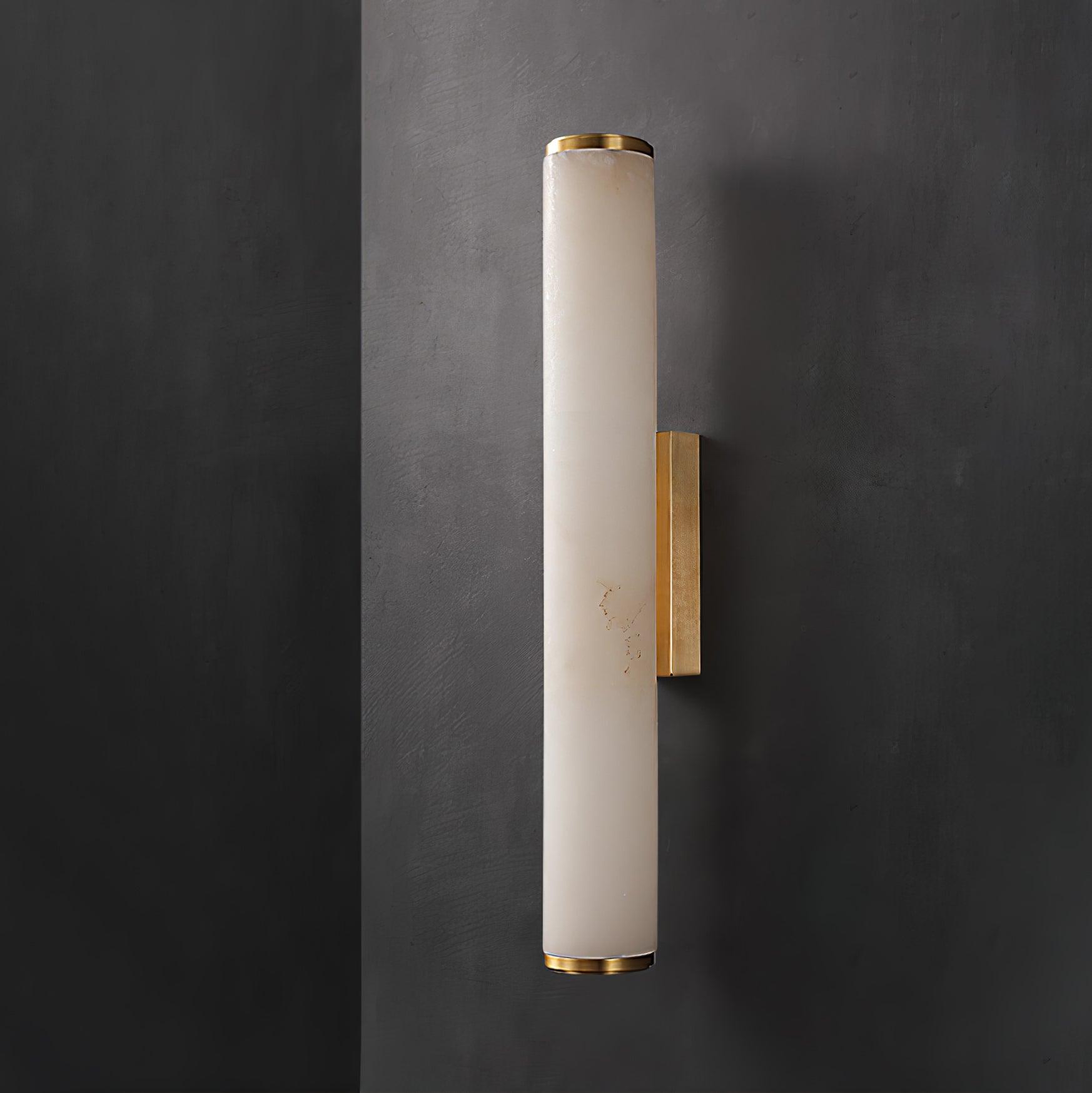 Nyvynor Rectangular Alabaster Wall Light - Blowlighting