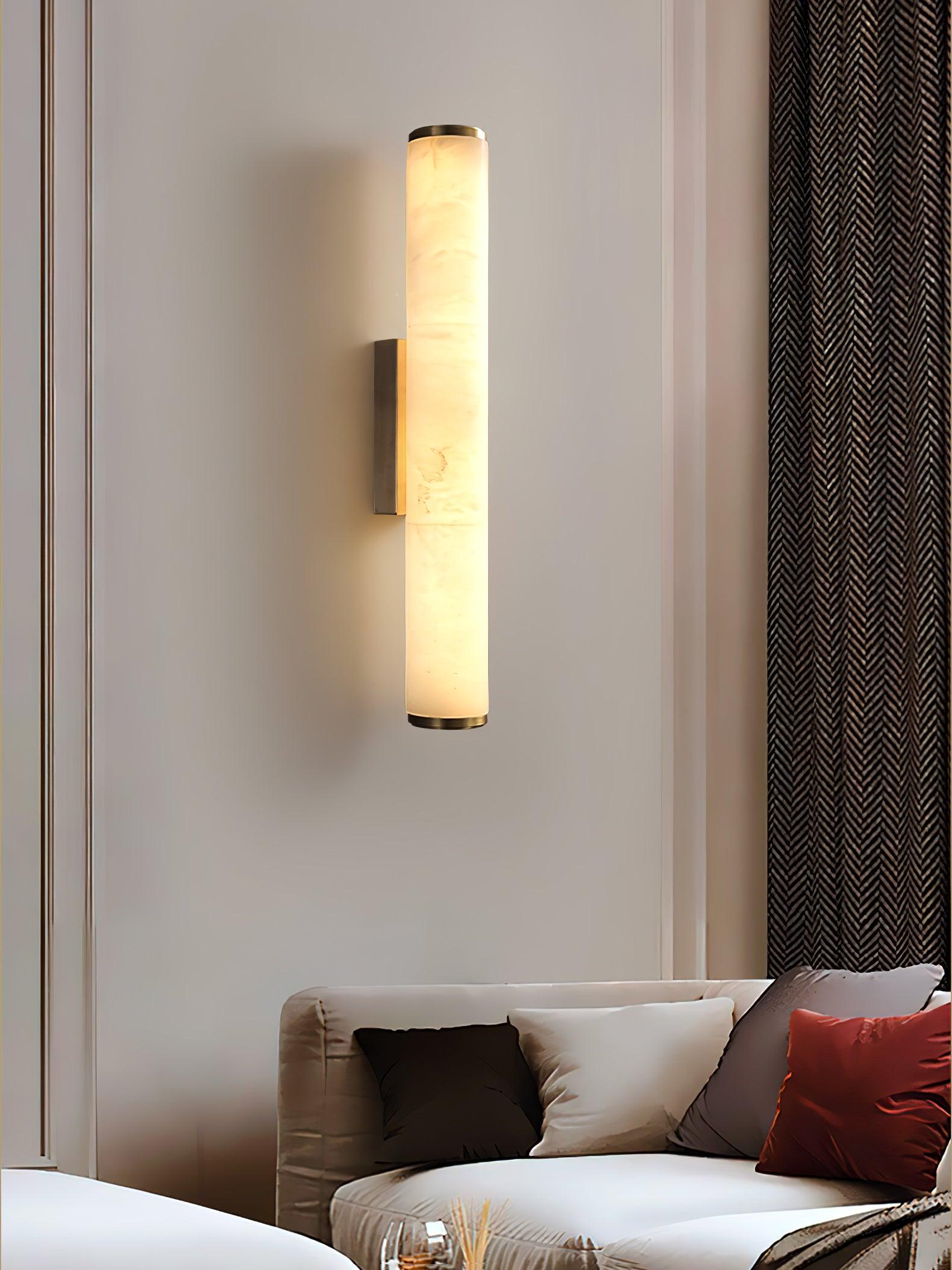 Nyvynor Rectangular Alabaster Wall Light - Blowlighting