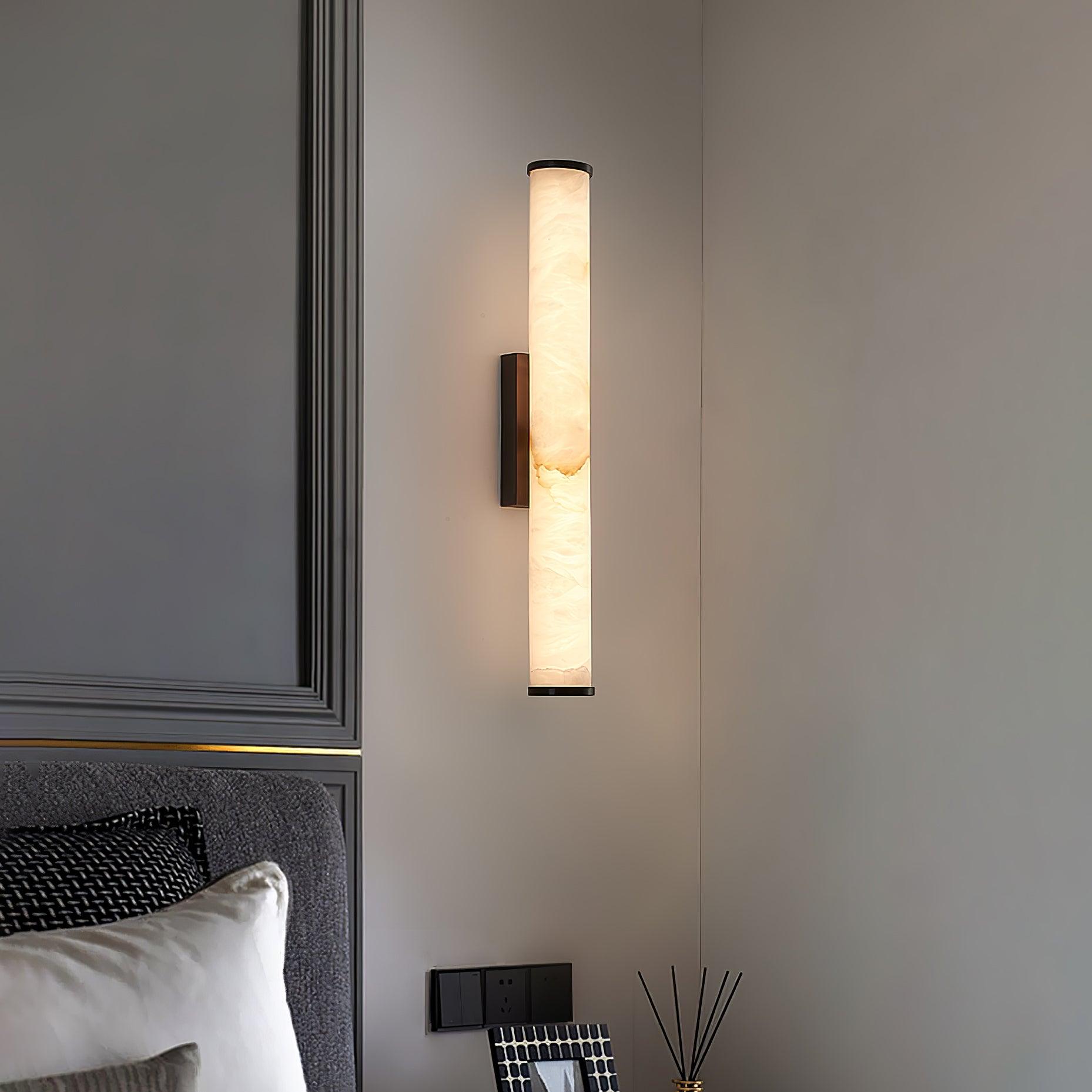 Nyvynor Rectangular Alabaster Wall Light - Blowlighting