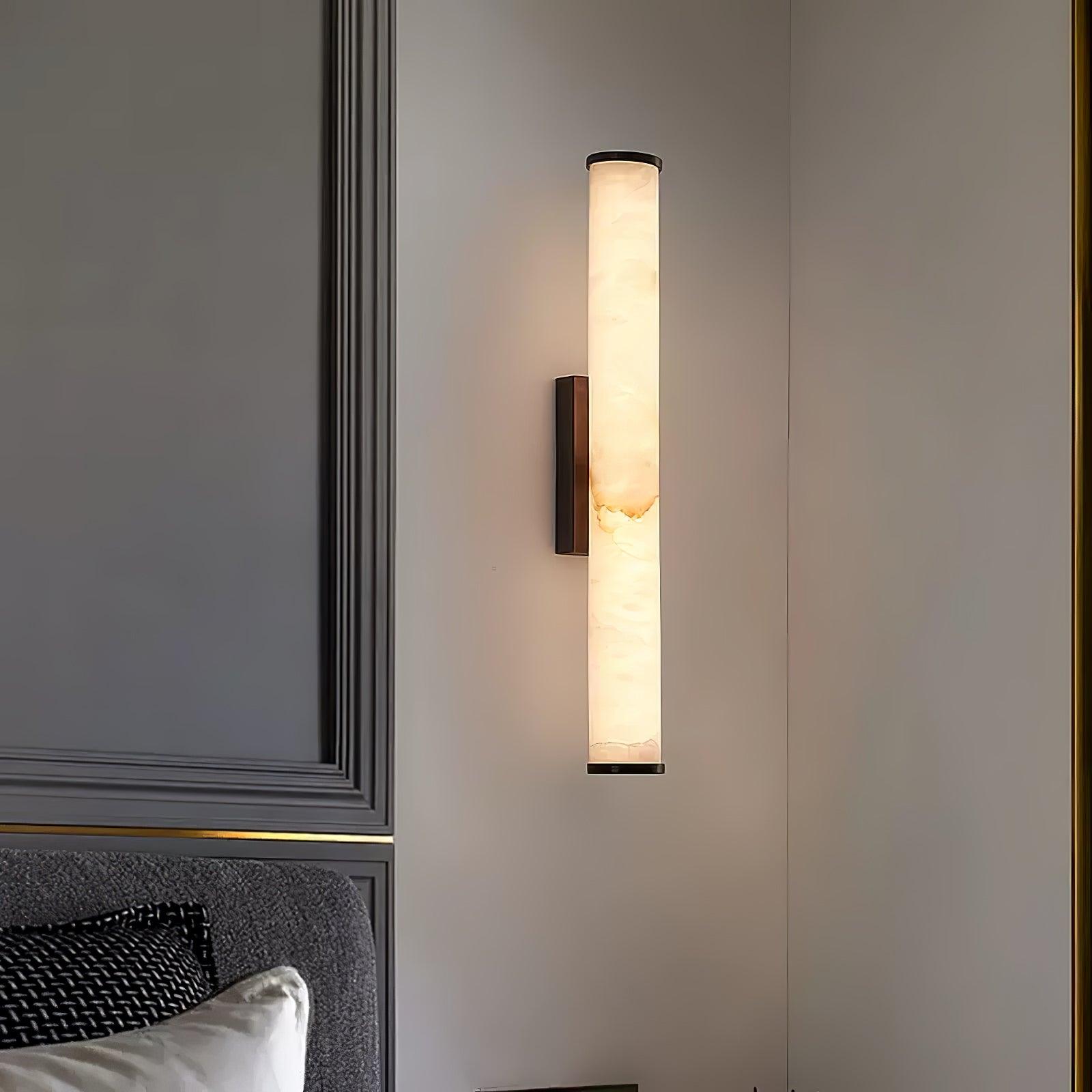 Nyvynor Rectangular Alabaster Wall Light - Blowlighting