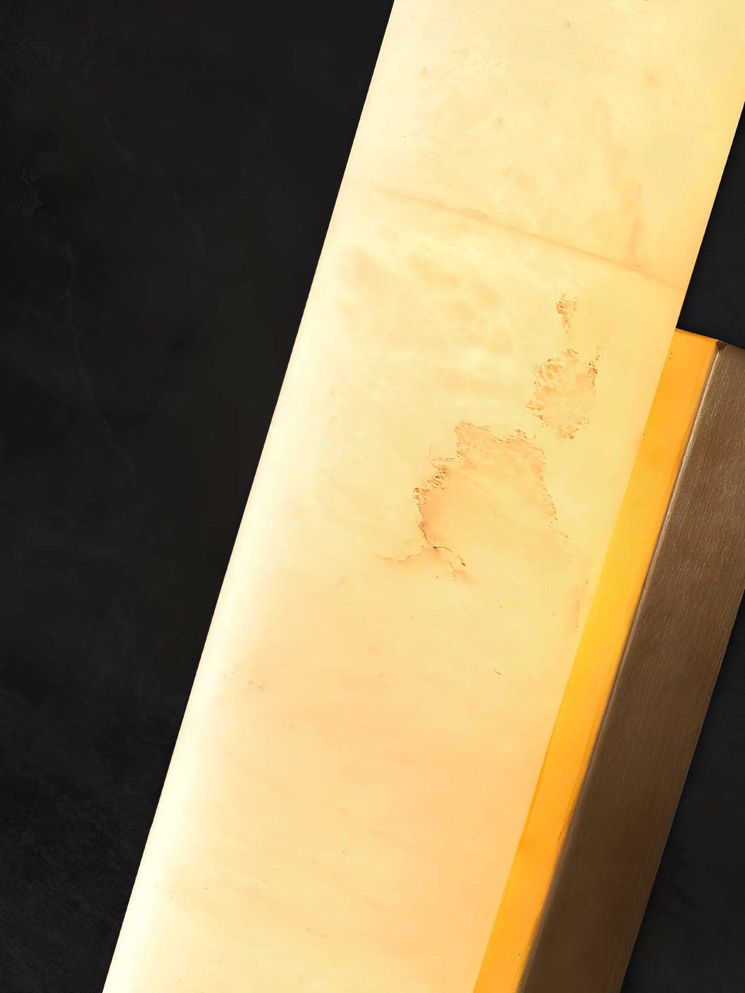Nyvynor Rectangular Alabaster Wall Light - Blowlighting