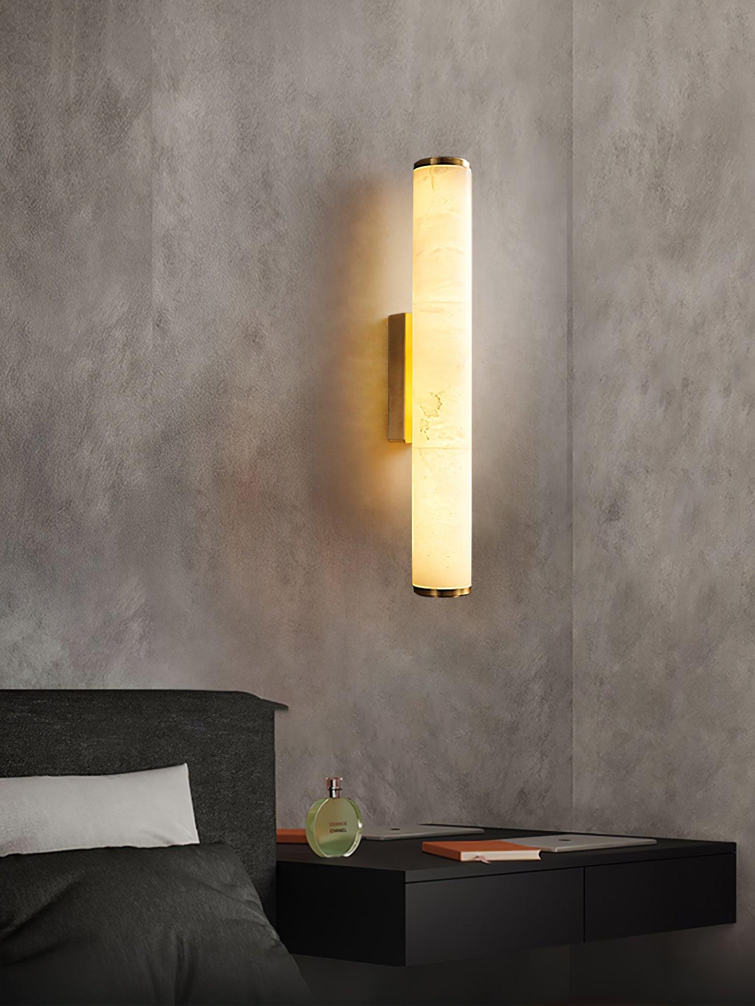 Nyvynor Rectangular Alabaster Wall Light - Blowlighting
