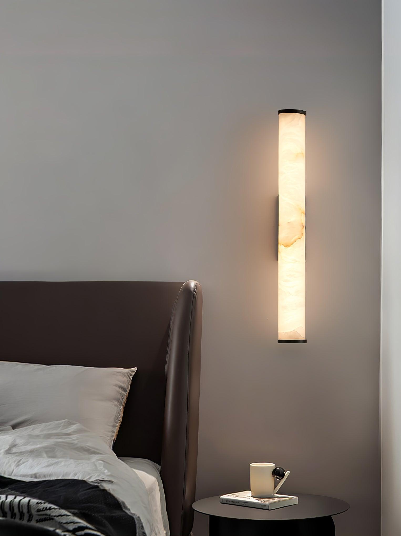 Nyvynor Rectangular Alabaster Wall Light - Blowlighting