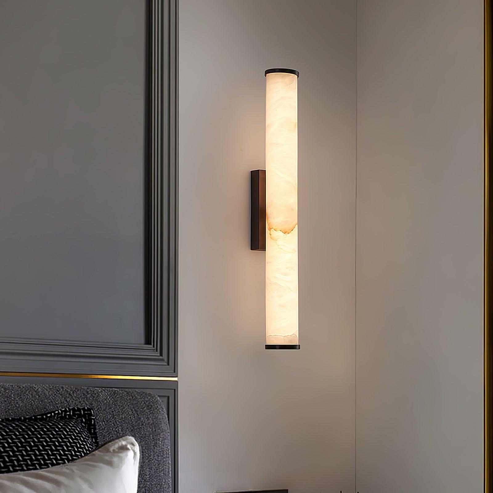 Nyvynor Rectangular Alabaster Wall Light - Blowlighting