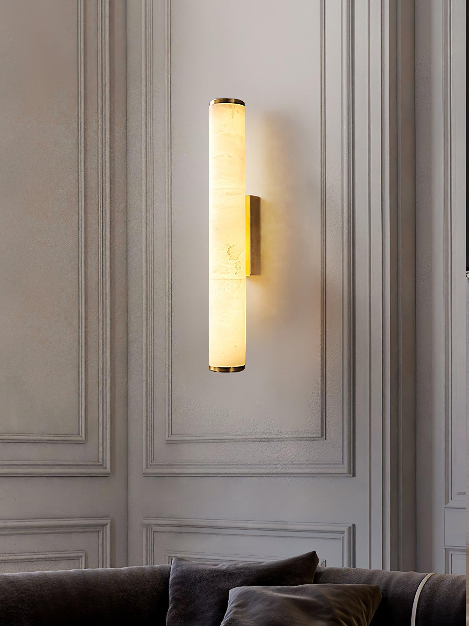 Nyvynor Rectangular Alabaster Wall Light - Blowlighting