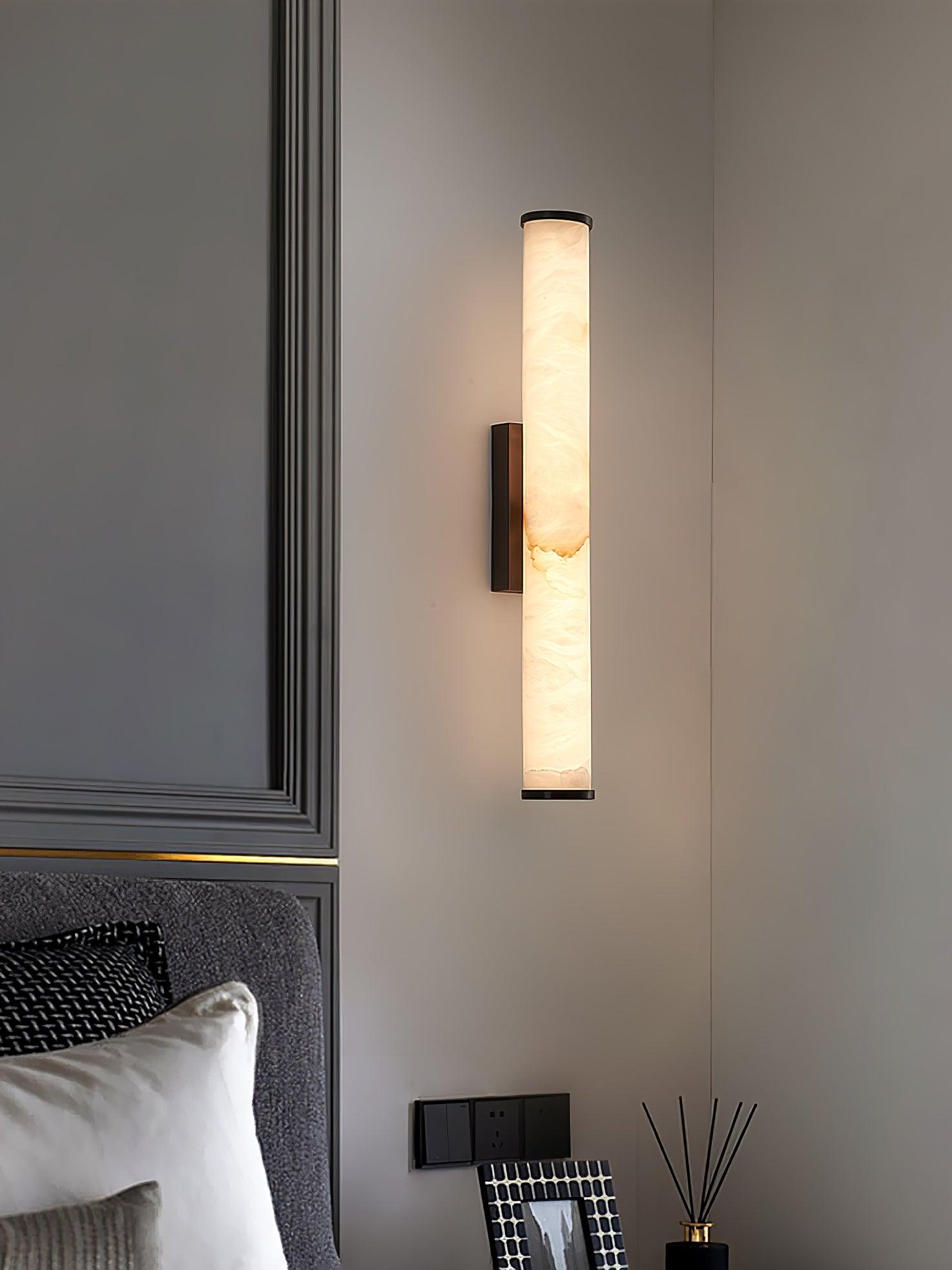 Nyvynor Rectangular Alabaster Wall Light - Blowlighting
