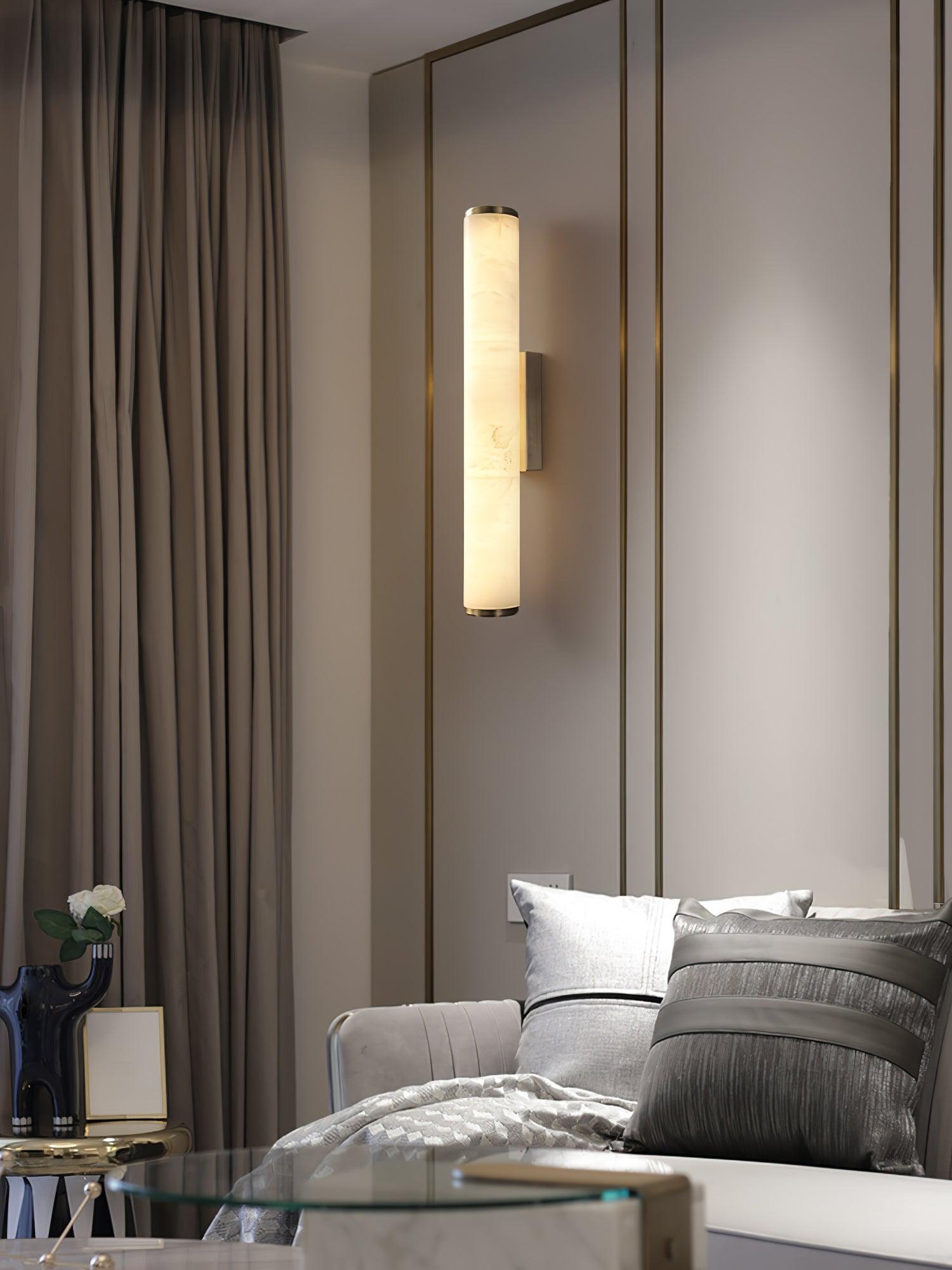 Nyvynor Rectangular Alabaster Wall Light - Blowlighting