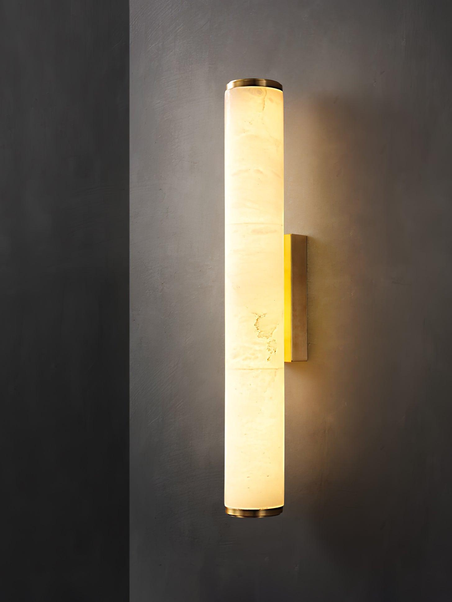 Nyvynor Rectangular Alabaster Wall Light - Blowlighting