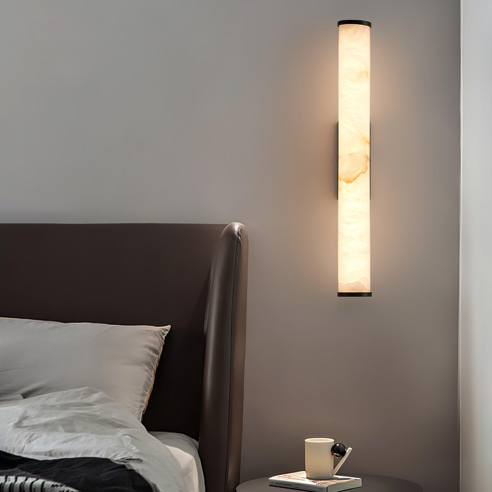 Nyvynor Rectangular Alabaster Wall Light - Blowlighting