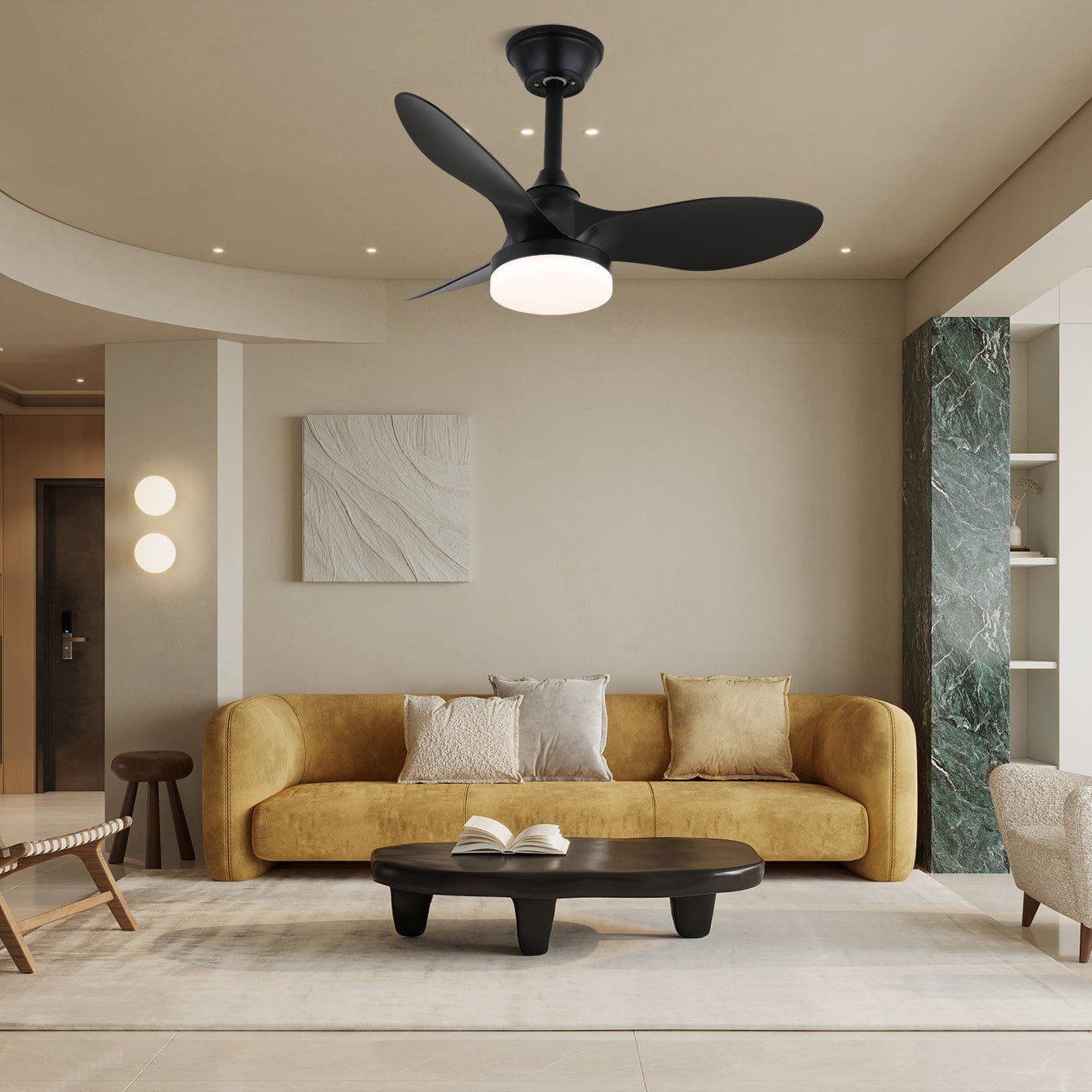 Aelric Modern Ceiling Fan Light - Blowlighting