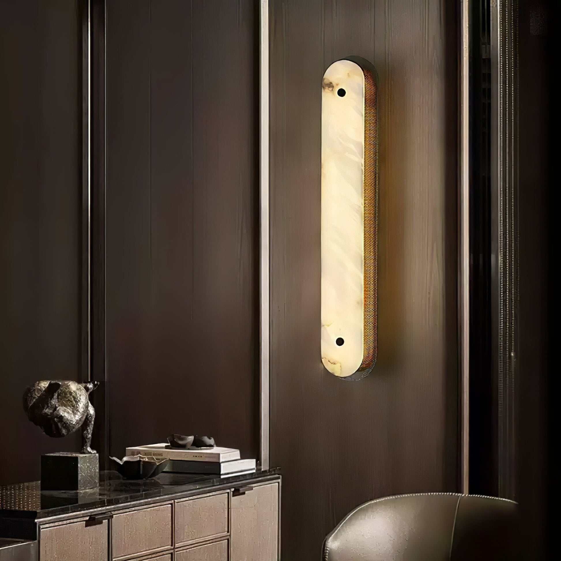 Erthee Linear Alabaster Wall Light - Blowlighting