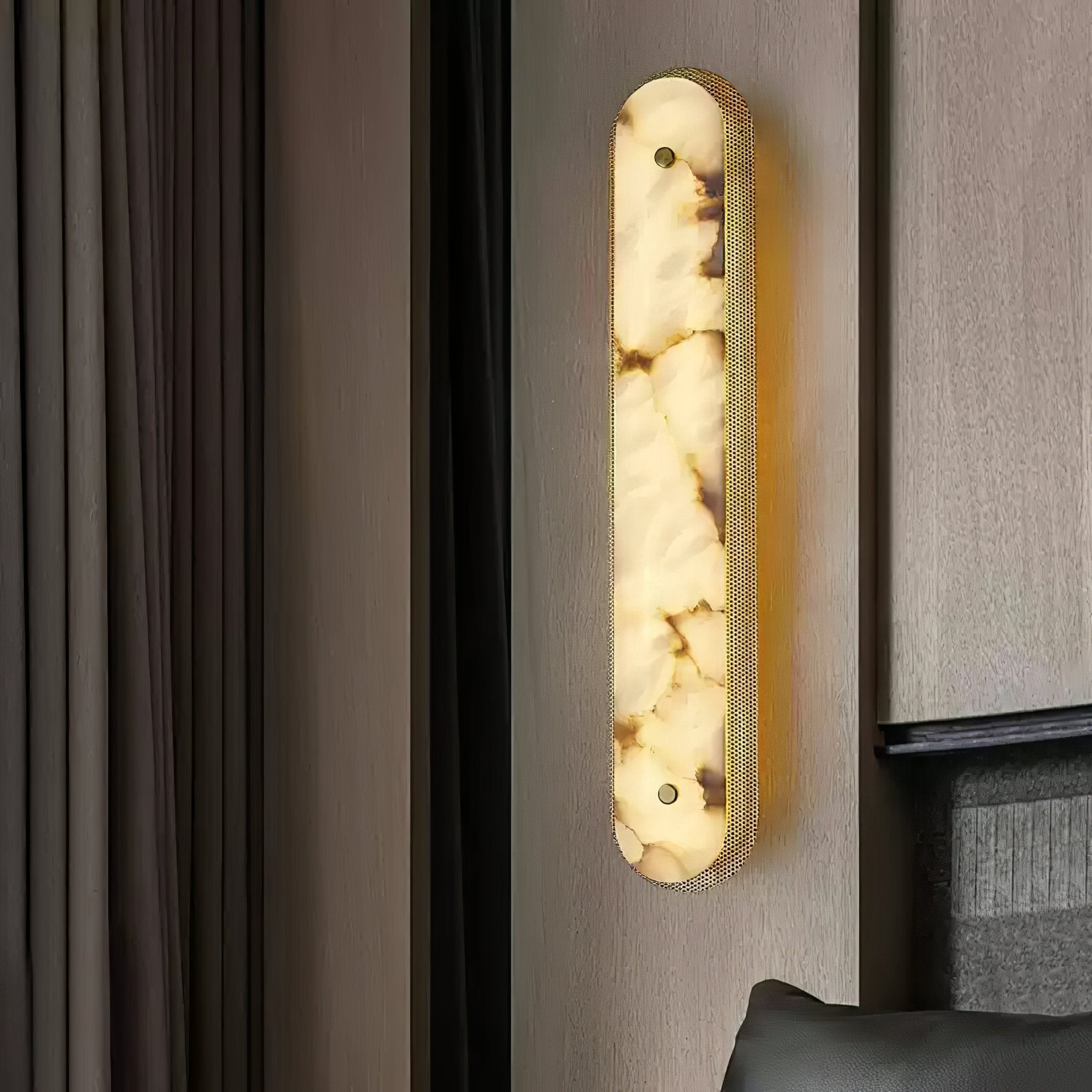 Erthee Linear Alabaster Wall Light - Blowlighting