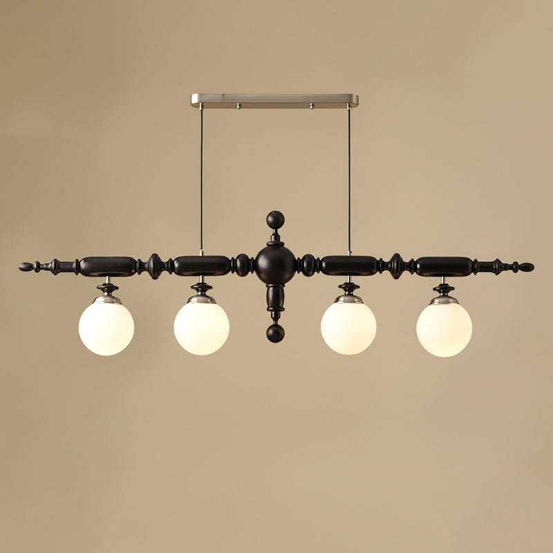 Isilira Classic Wood Glass Linear Pendant Light - Blowlighting