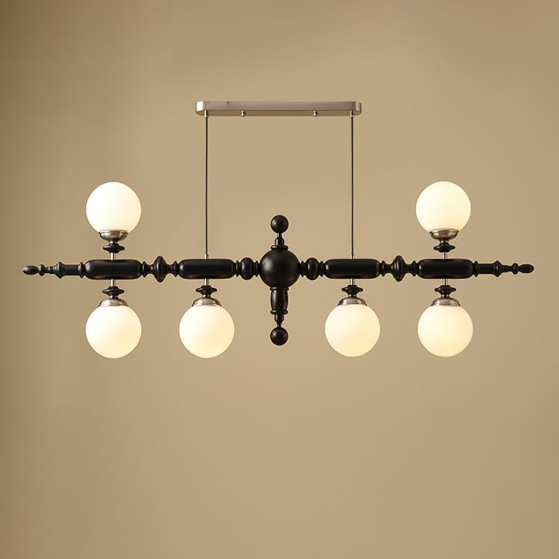 Isilira Classic Wood Glass Linear Pendant Light - Blowlighting