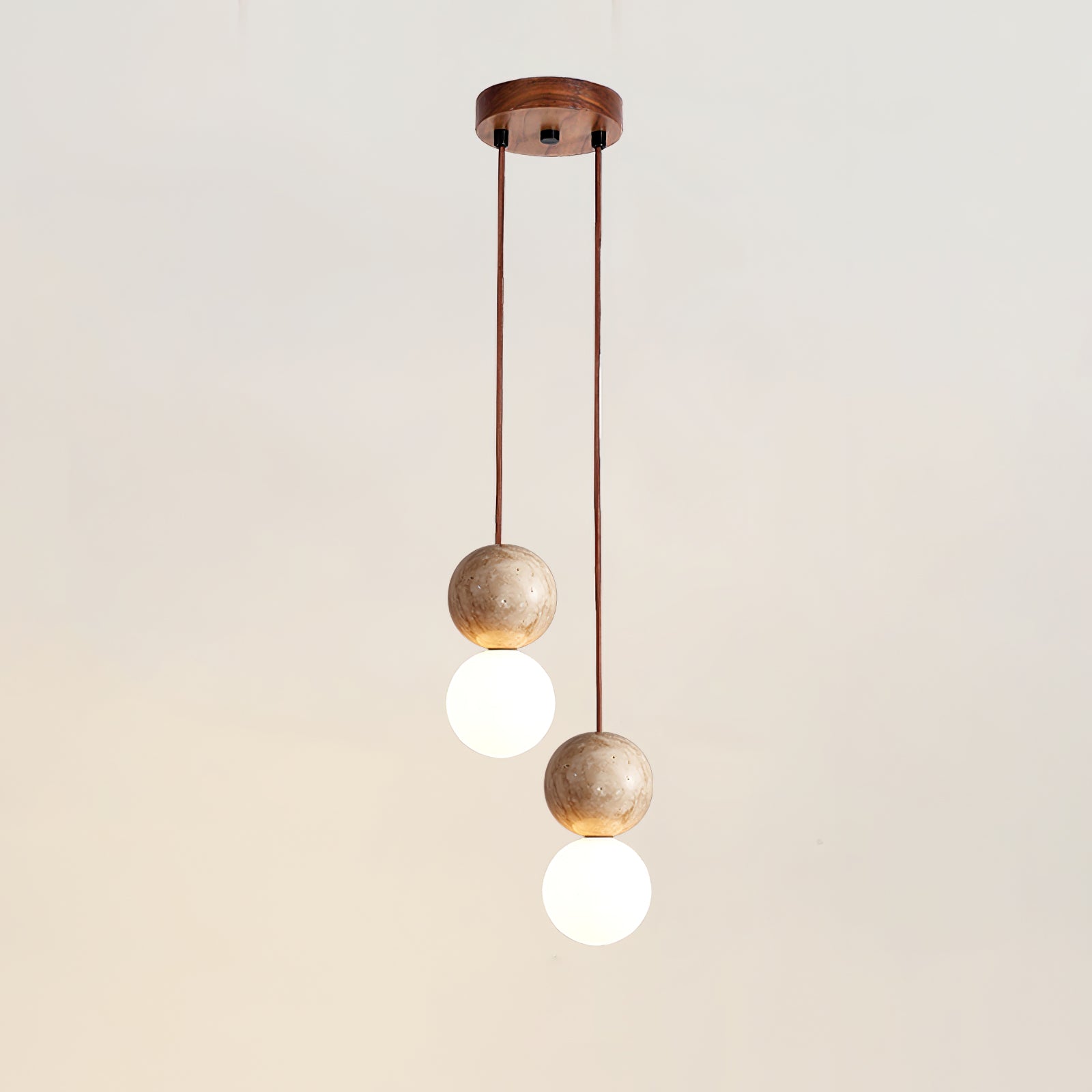 Luna Travertine Pendant Light - Blowlighting