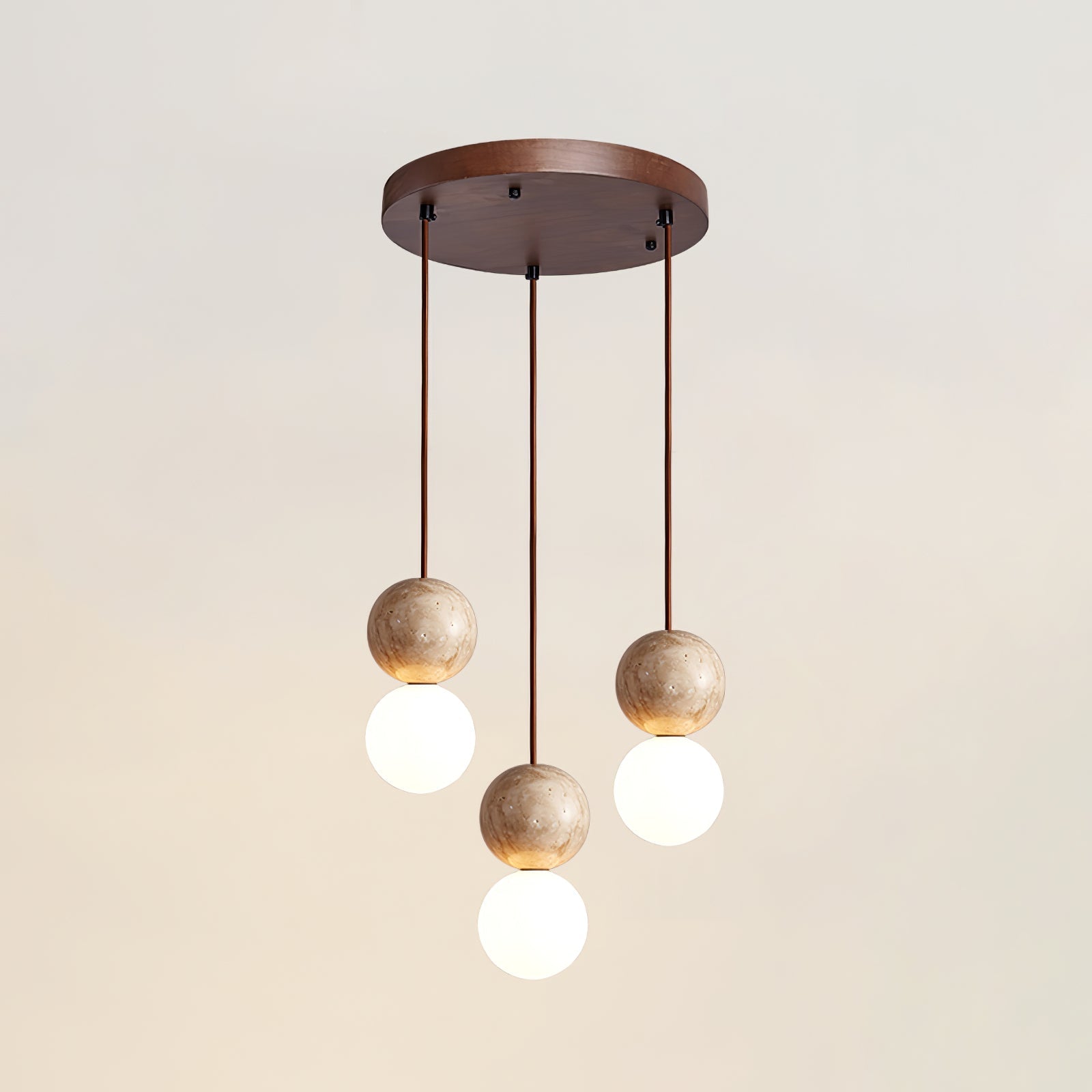 Luna Travertine Pendant Light - Blowlighting
