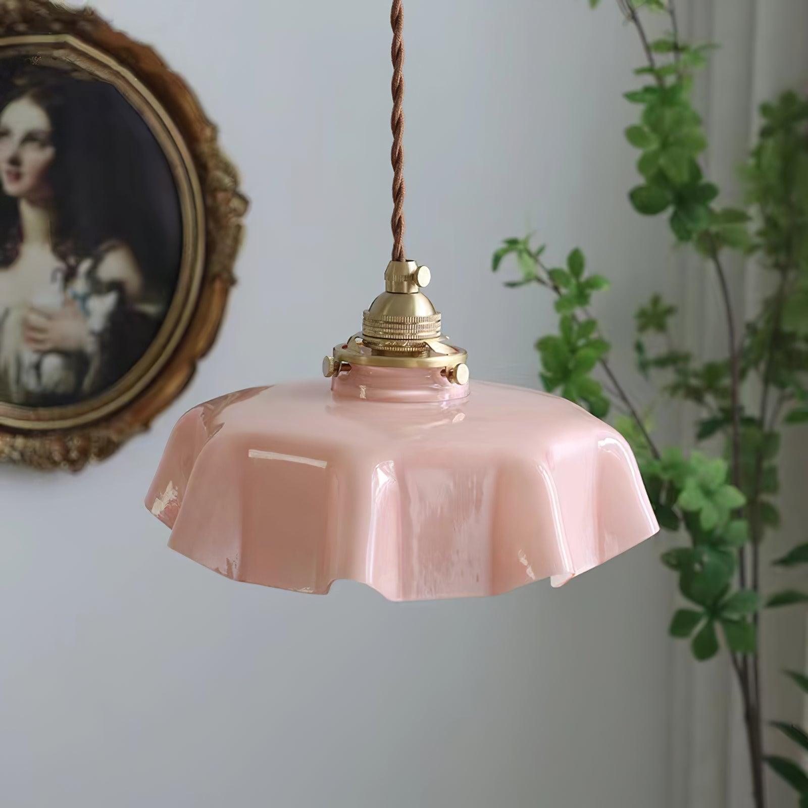 French Flower Pendant Swag Light - Blowlighting
