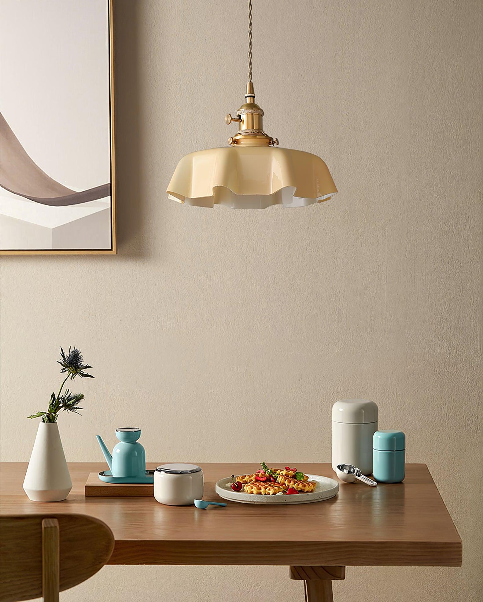 French Flower Pendant Swag Light - Blowlighting