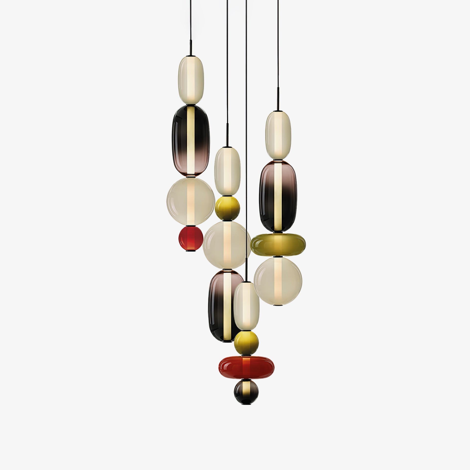 Candied Glass Combo Pendant Light - Blowlighting