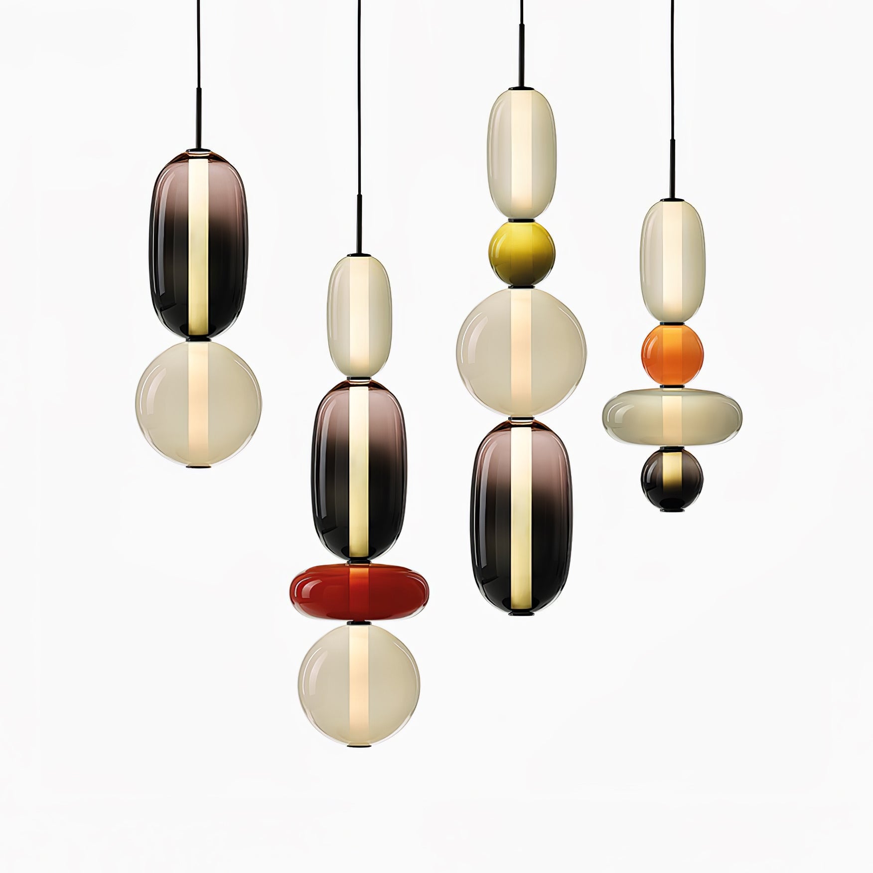 Candied Glass Combo Pendant Light - Blowlighting