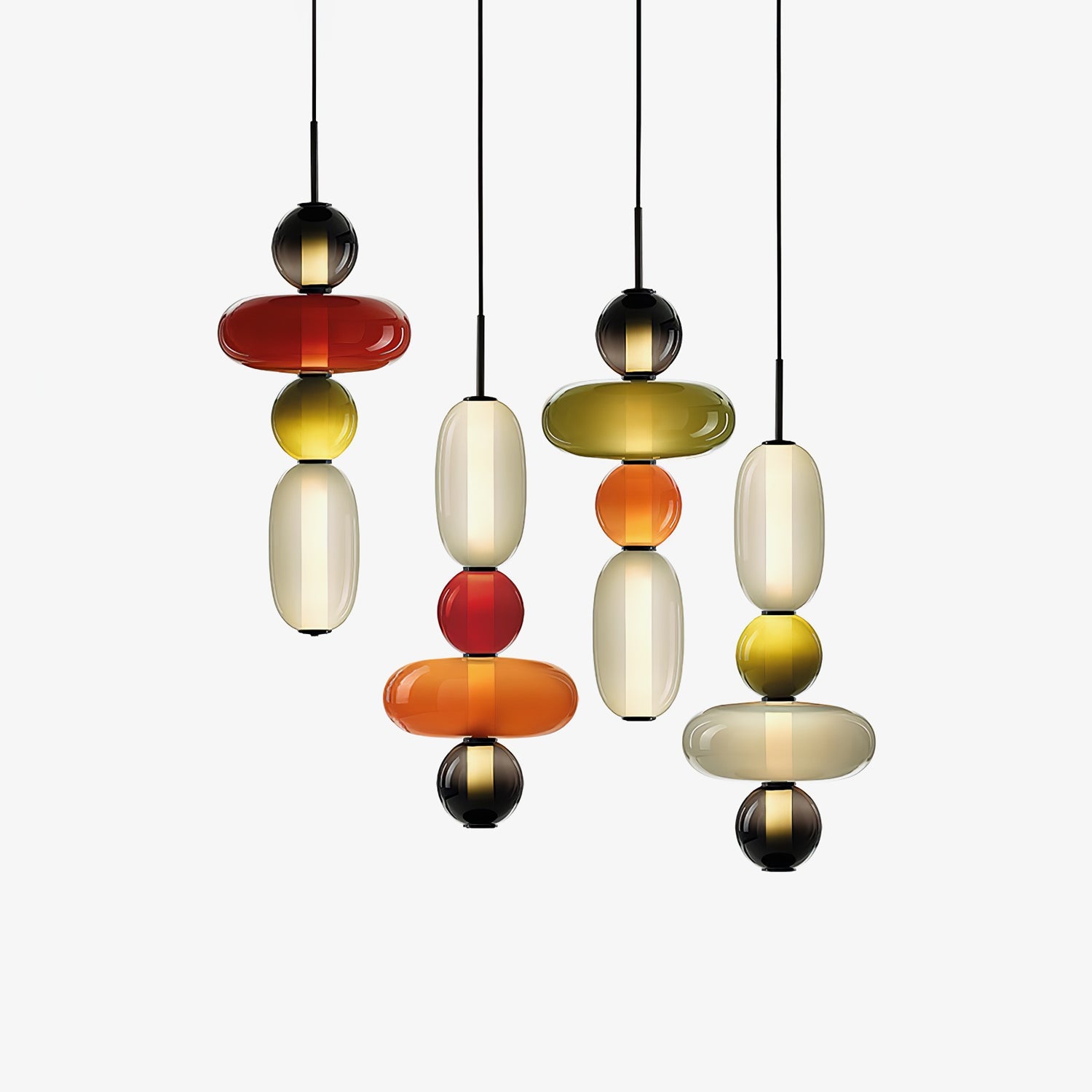 Candied Glass Combo Pendant Light - Blowlighting