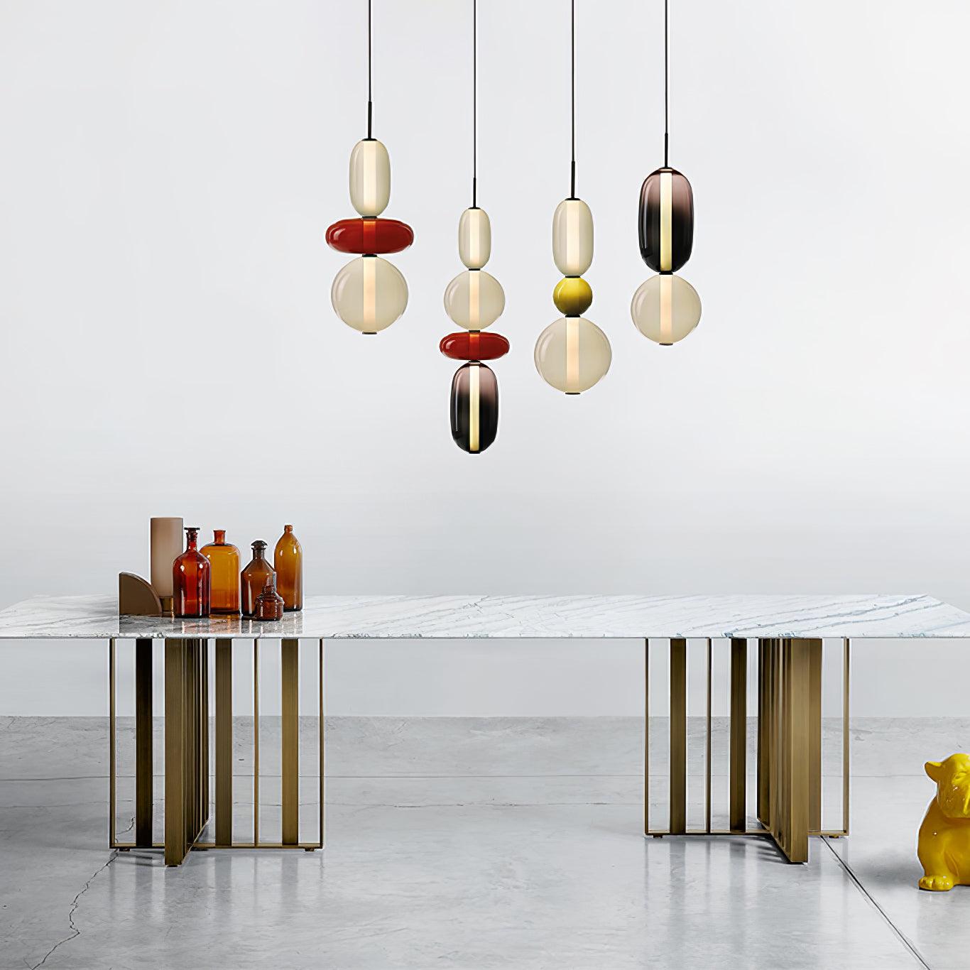 Candied Glass Combo Pendant Light - Blowlighting