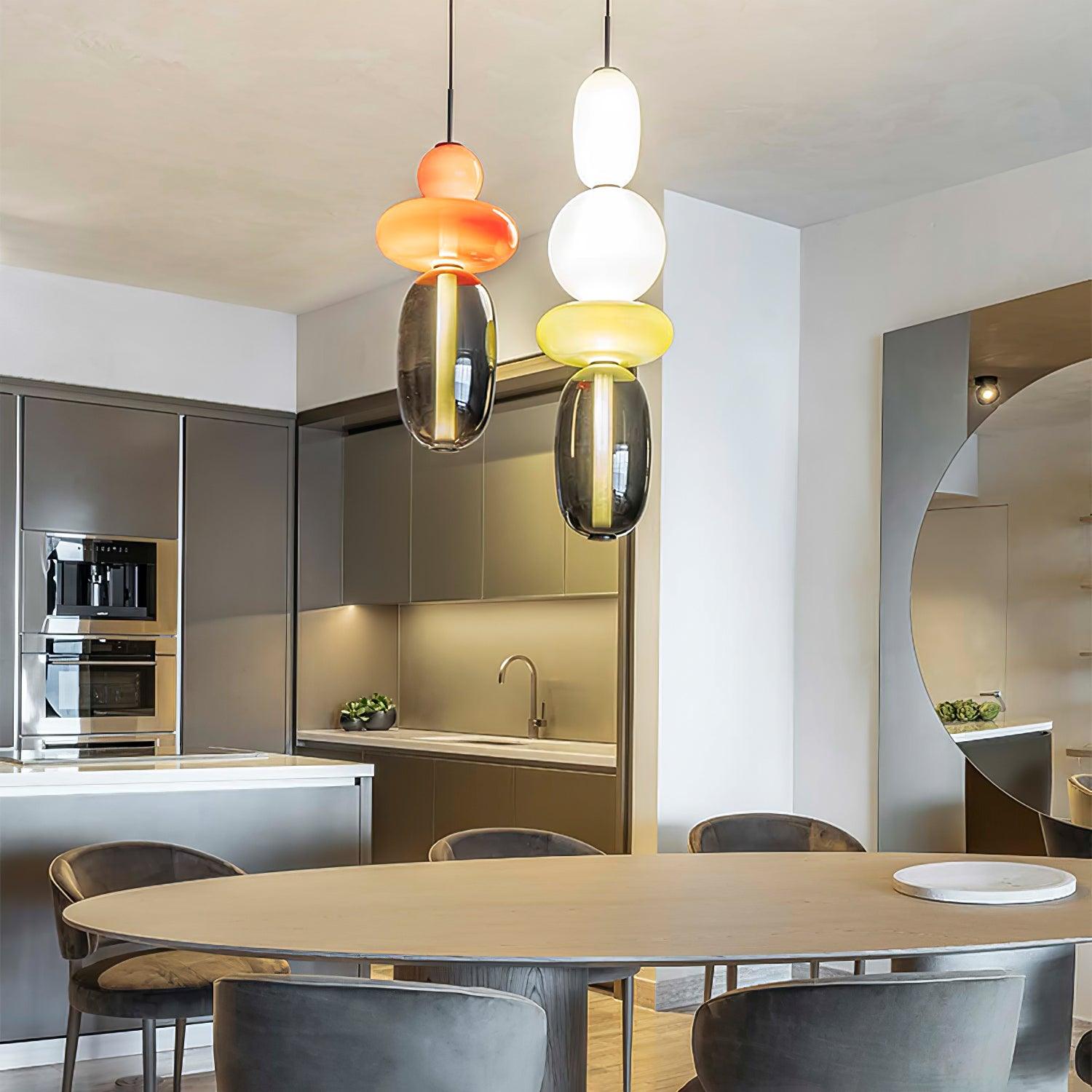 Candied Glass Combo Pendant Light - Blowlighting