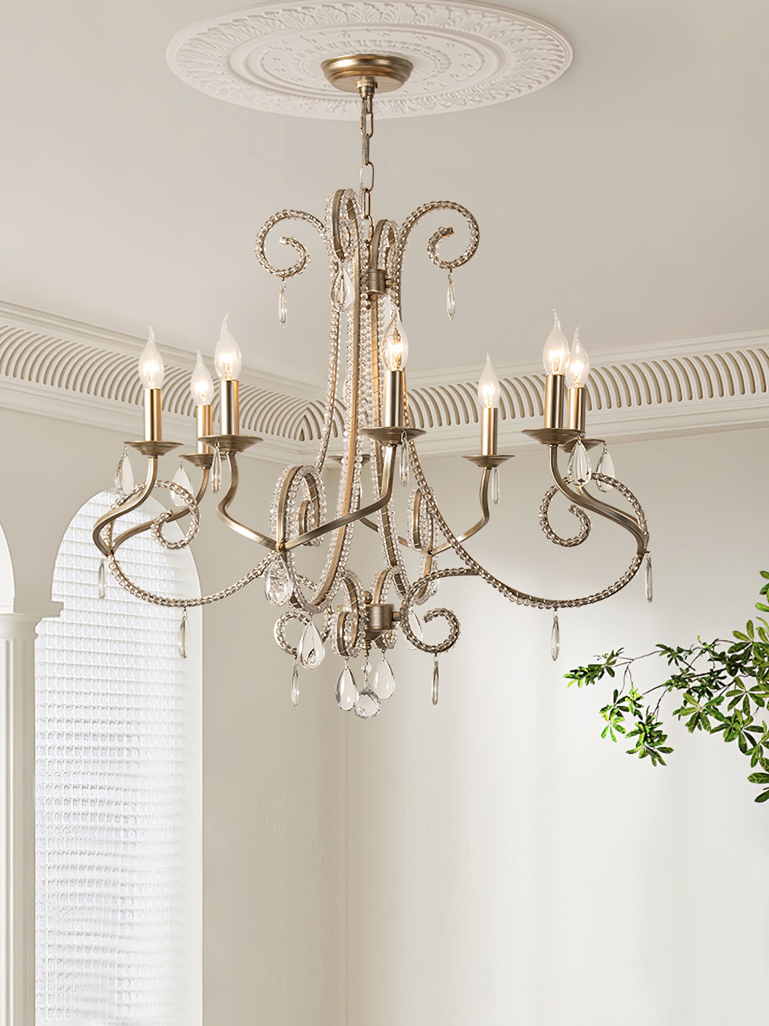 Elysara Crystal Candle Chandelier - Blowlighting