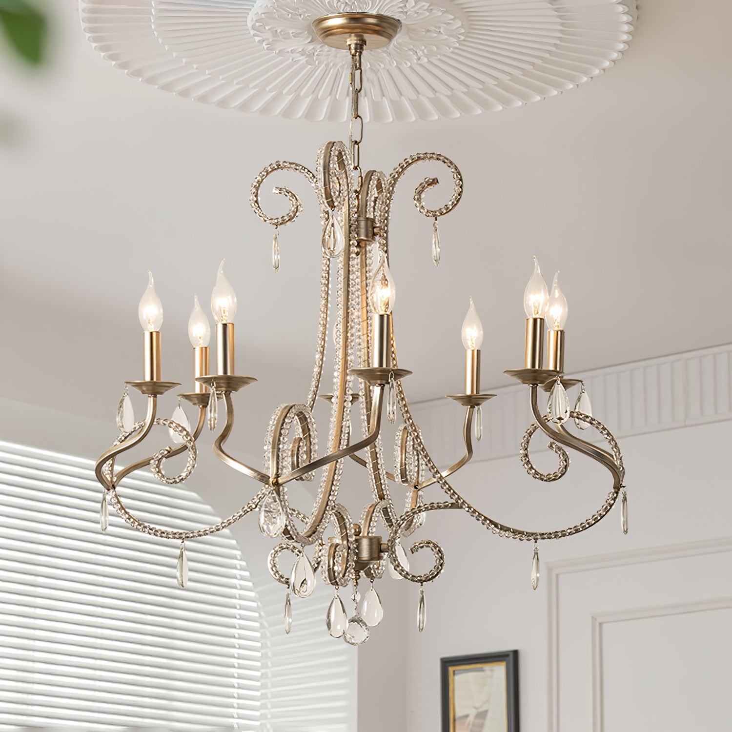 Elysara Crystal Candle Chandelier - Blowlighting