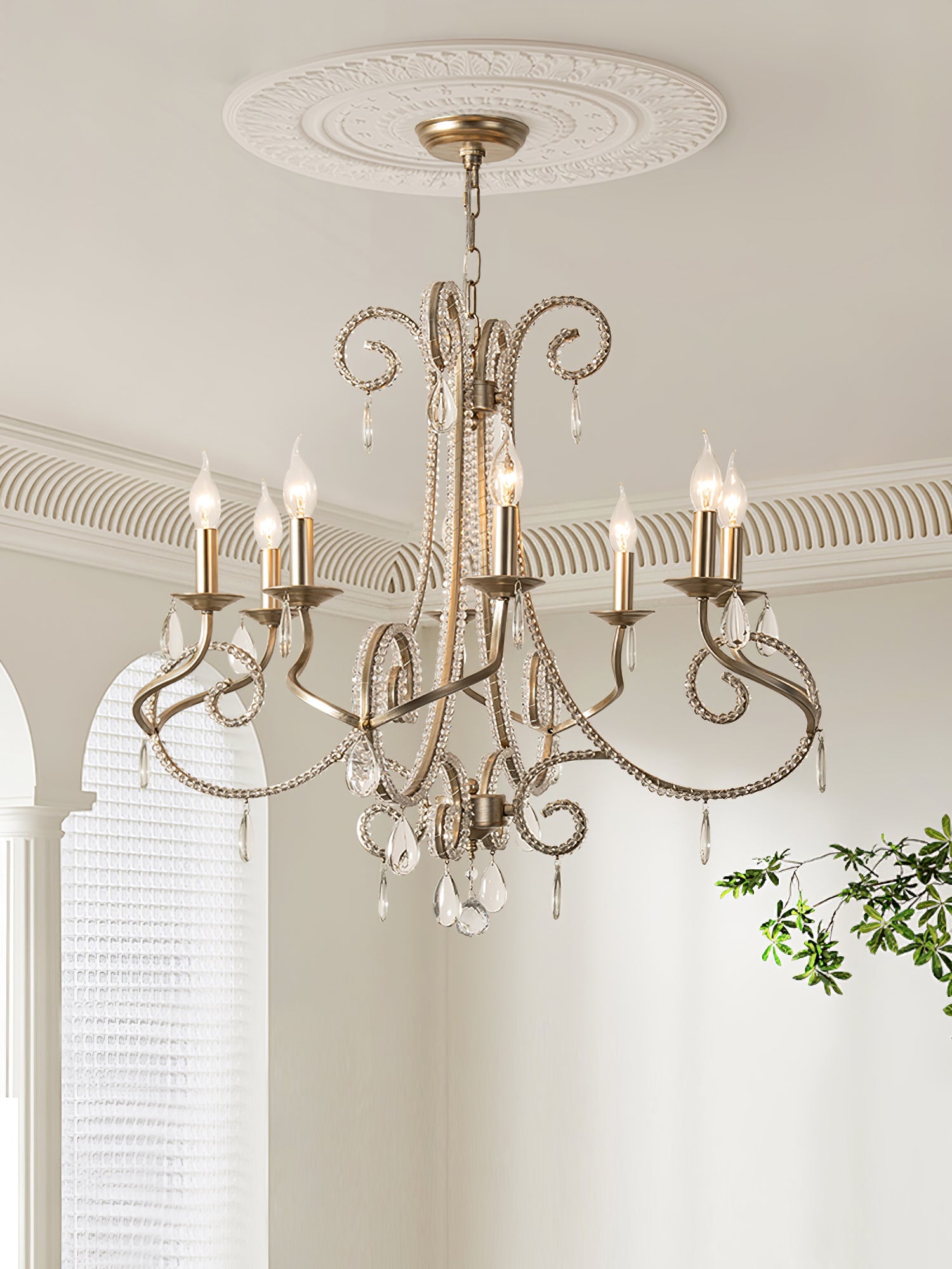 Elysara Crystal Candle Chandelier - Blowlighting